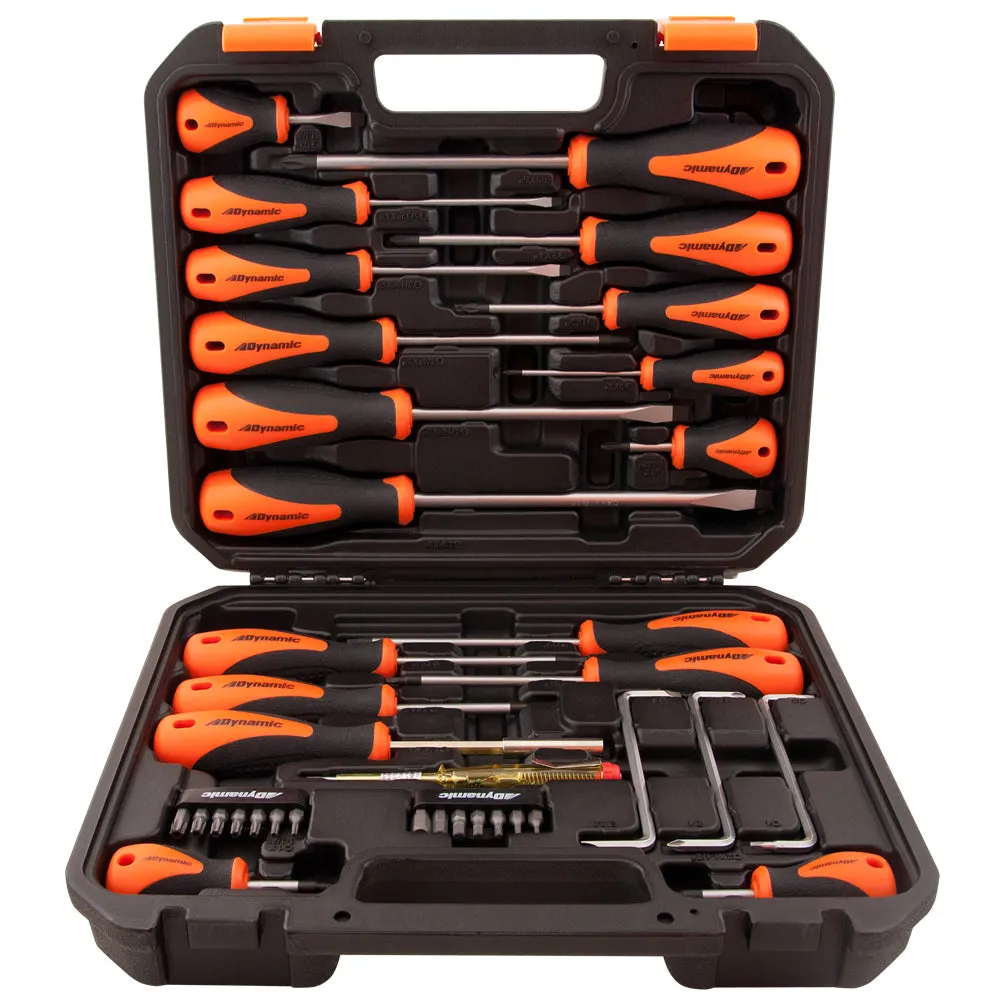 36 Piece Screwdriver & Bit Set With Comfort Grip Handles