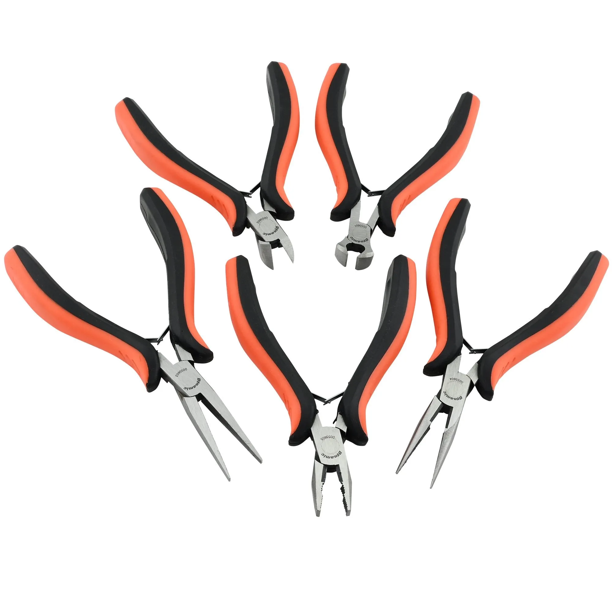 5 Piece Miniature Pliers - Comfort Handles