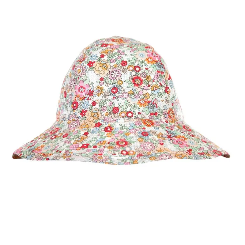 Acorn - Margot Wide Brim Infant Hat - Pink Floral