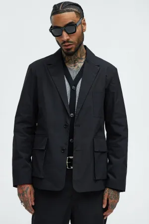 Ansel Tech Blazer - Black