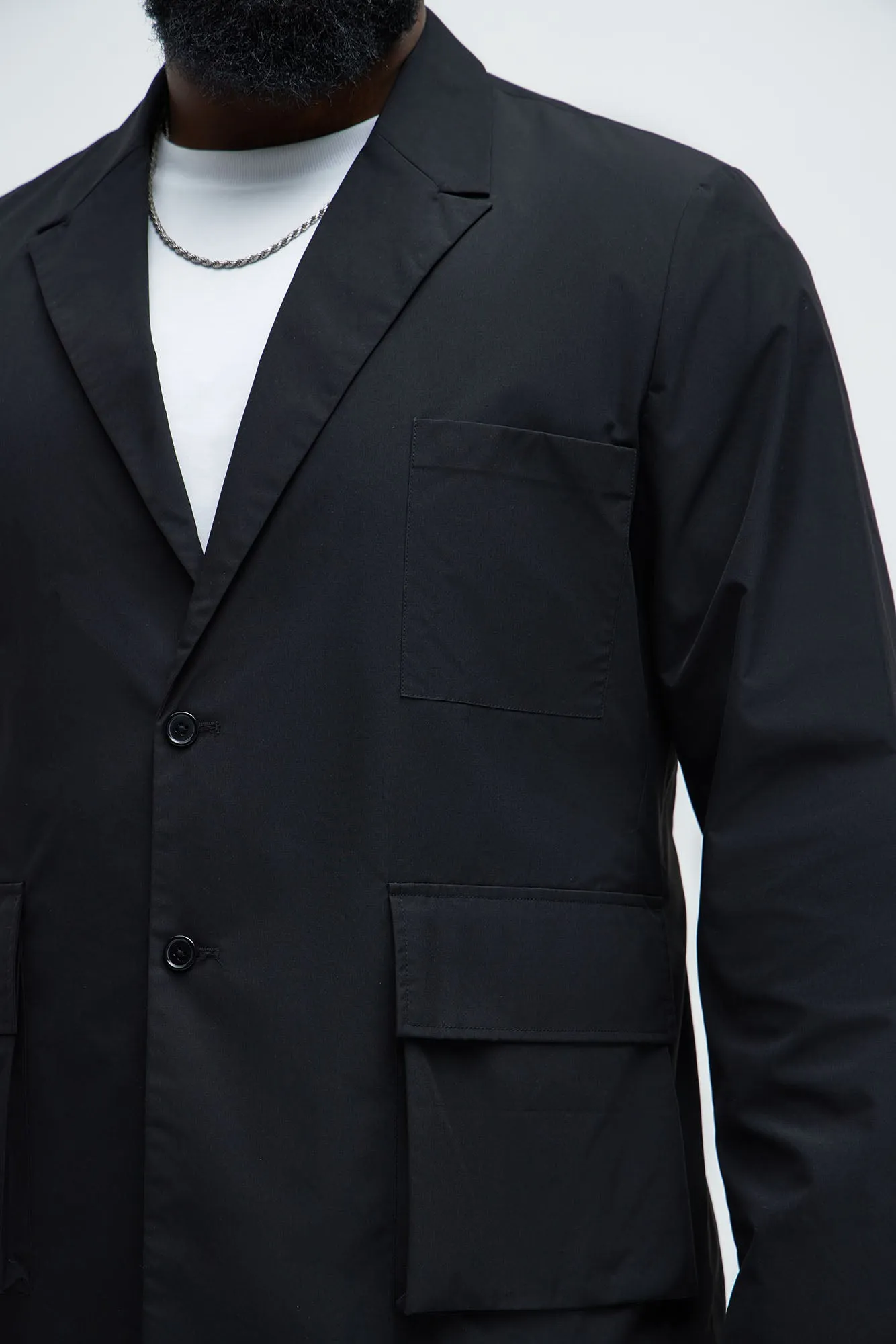 Ansel Tech Blazer - Black