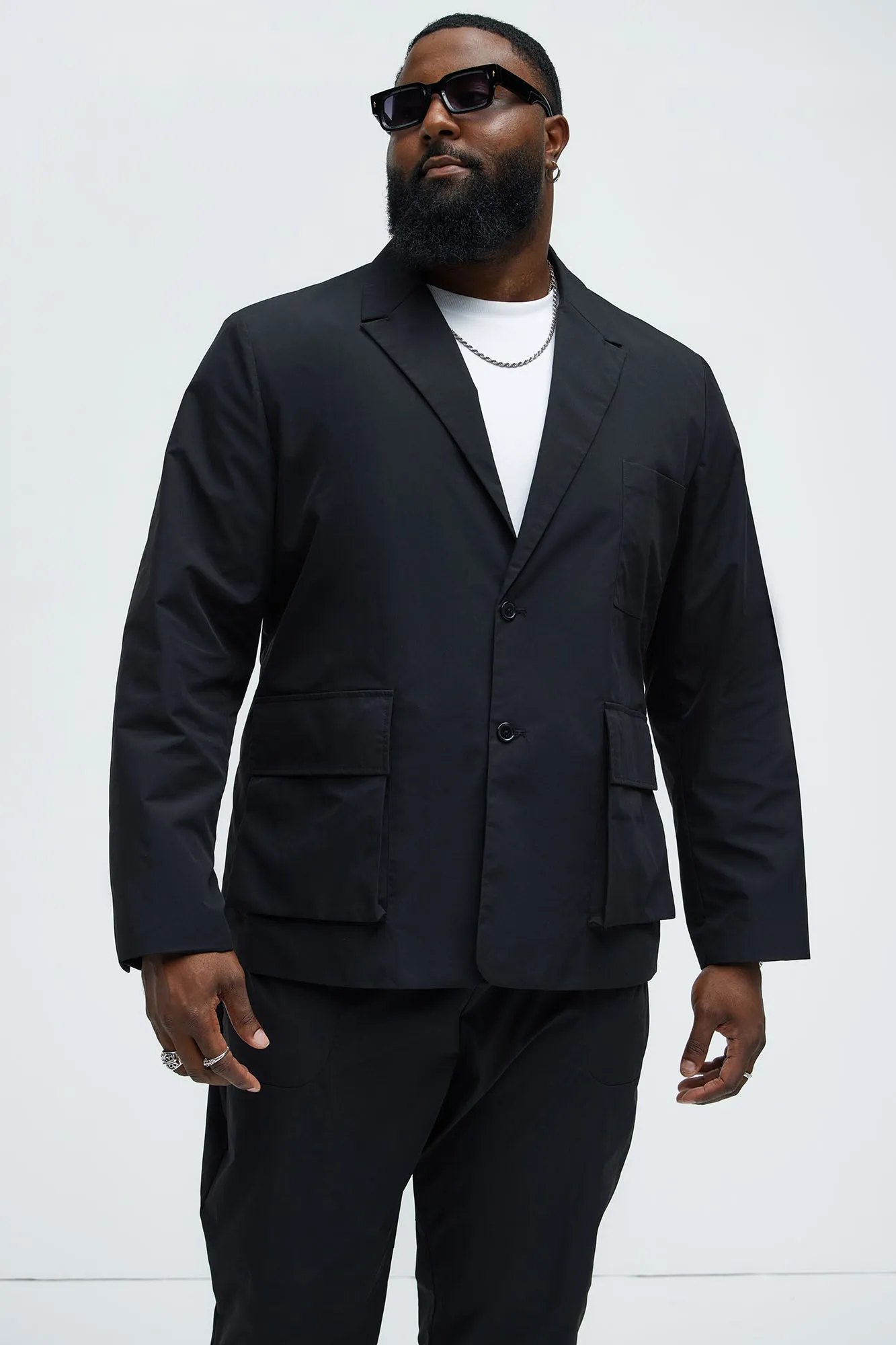 Ansel Tech Blazer - Black