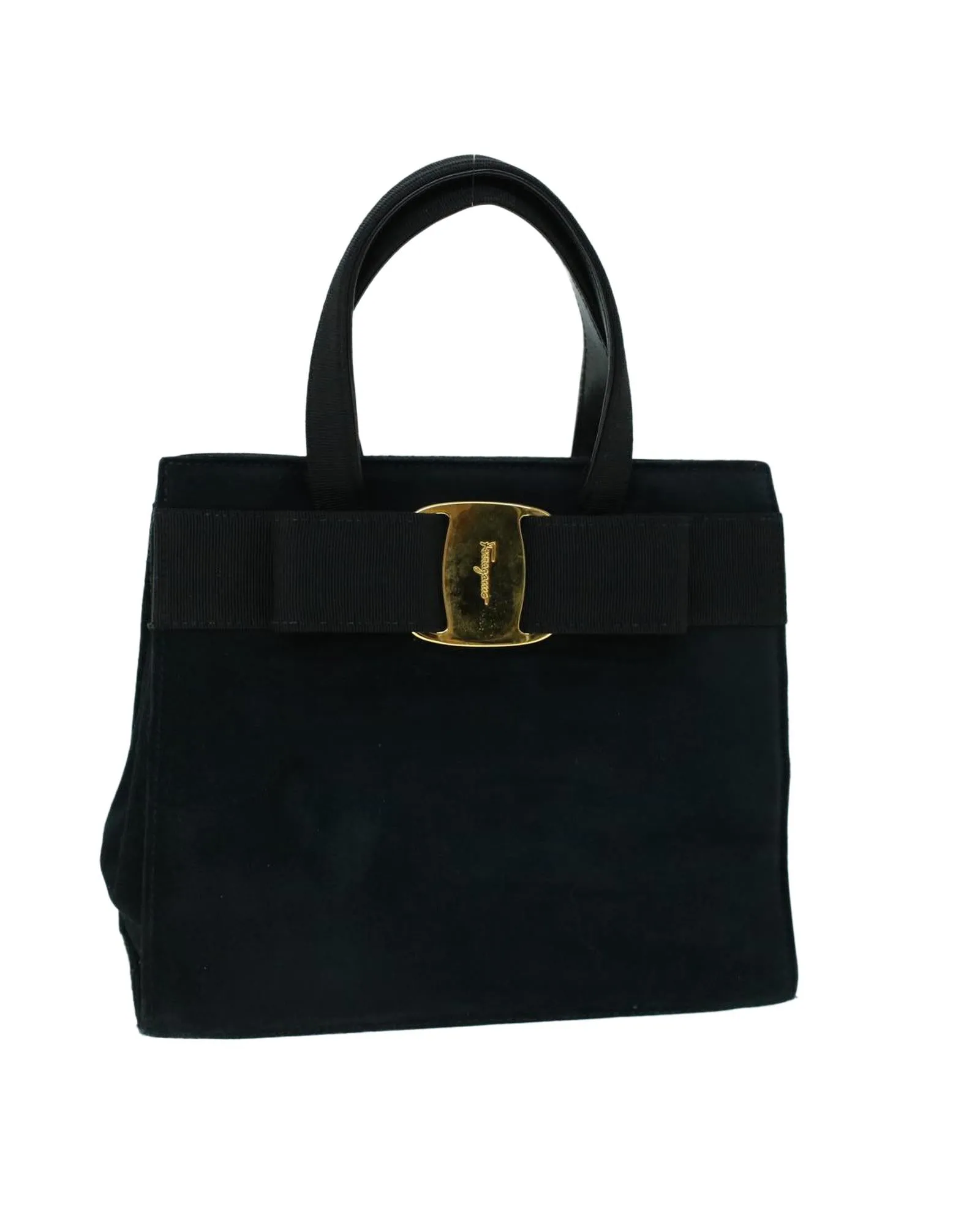 Authentic Black Suede Hand Bag