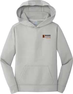 Biggby Coffee Hockey Club Youth Performance Fleece Pullover Hooded Sweatshirt