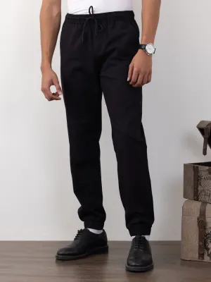 Black Plain Jogger Pants