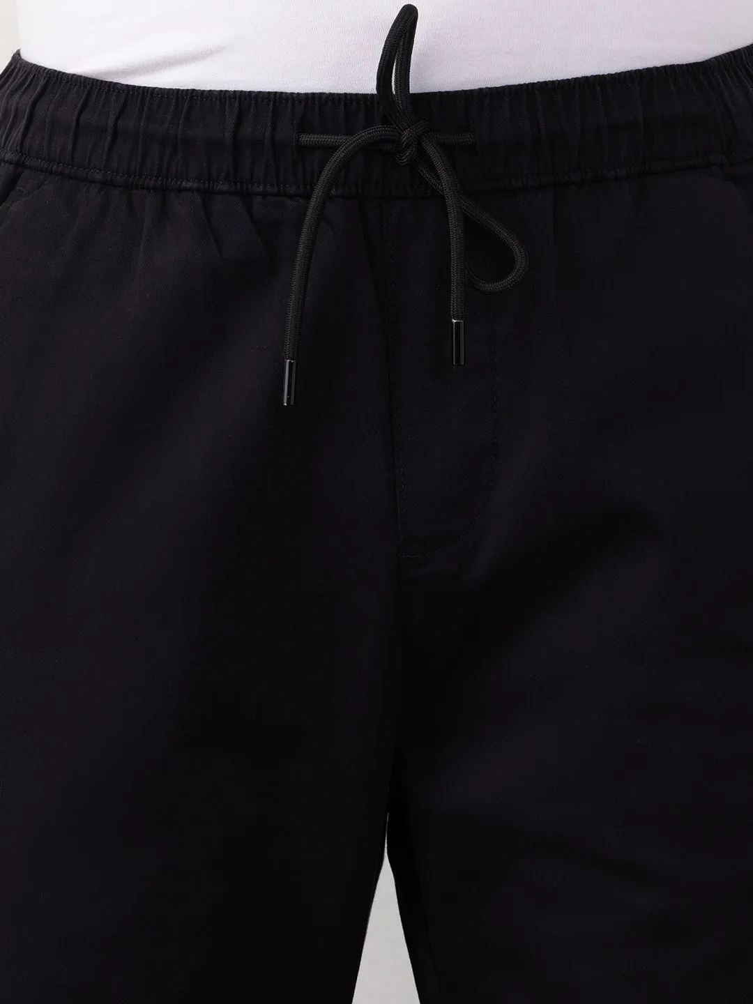 Black Plain Jogger Pants