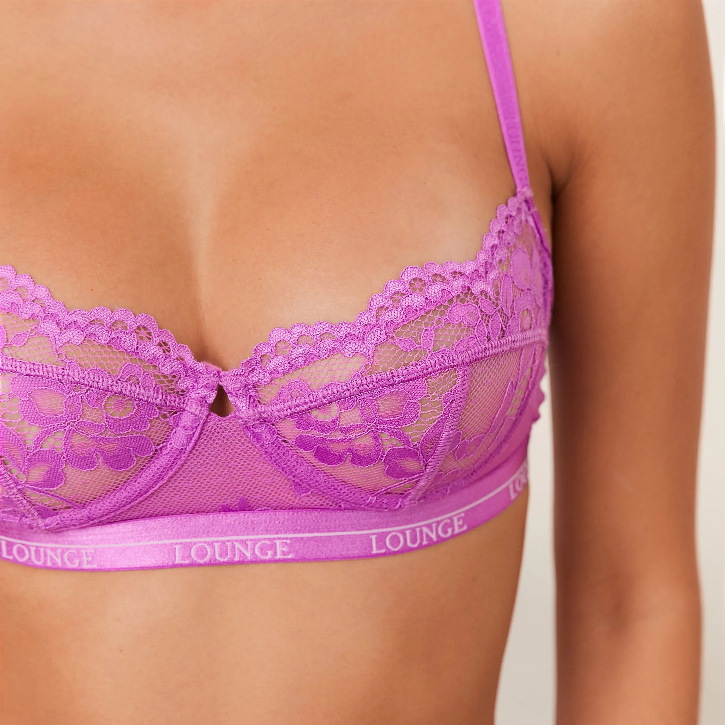 Blossom Balcony Bra  - Violet