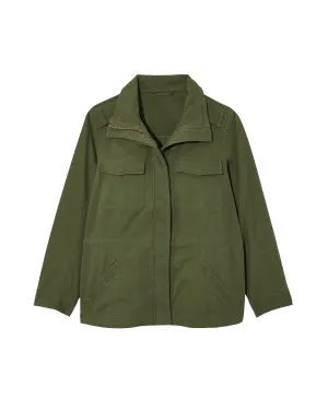 Camellia Cargo Jacket | Olive Green