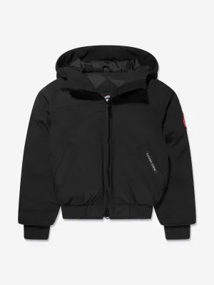 Canada Goose Kids Grizzly Bomber in Black