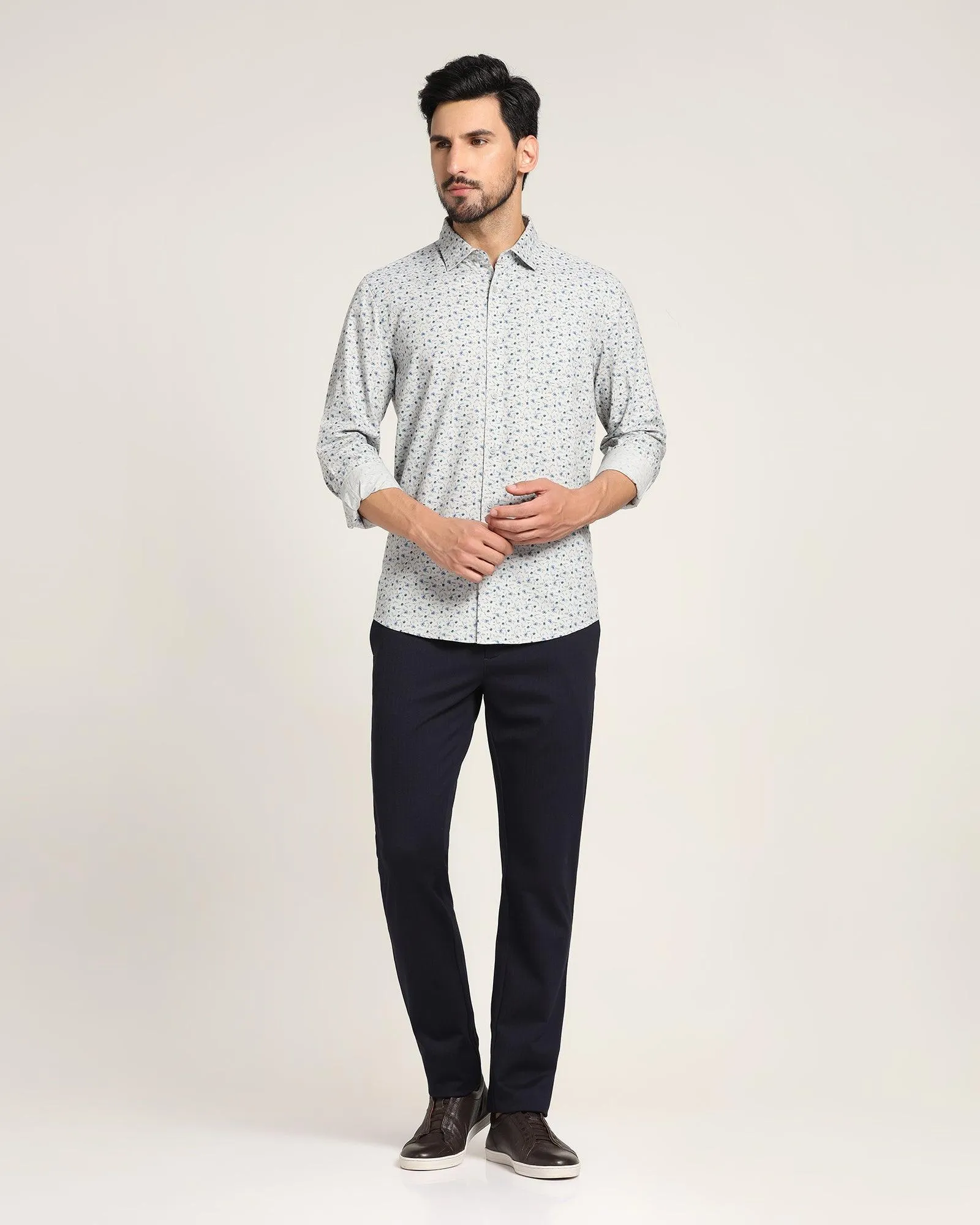 Casual Grey Printed Shirt - Jason