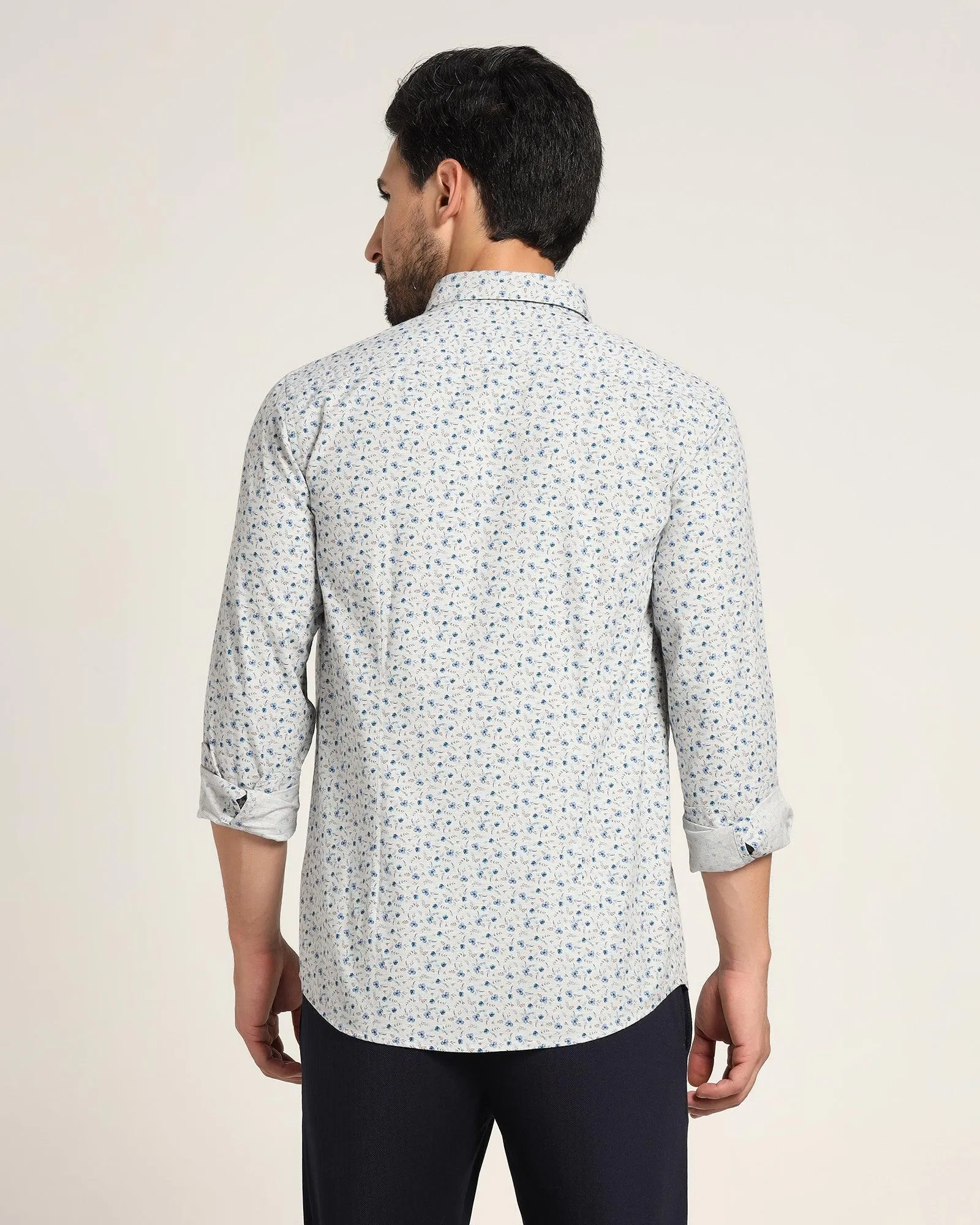 Casual Grey Printed Shirt - Jason