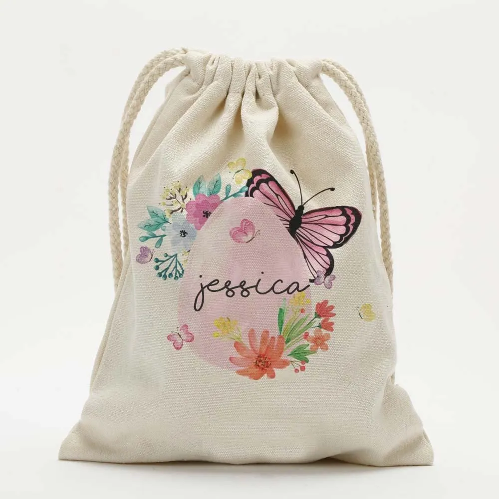 Custom Easter Egg Garden Kids Drawstring Sack