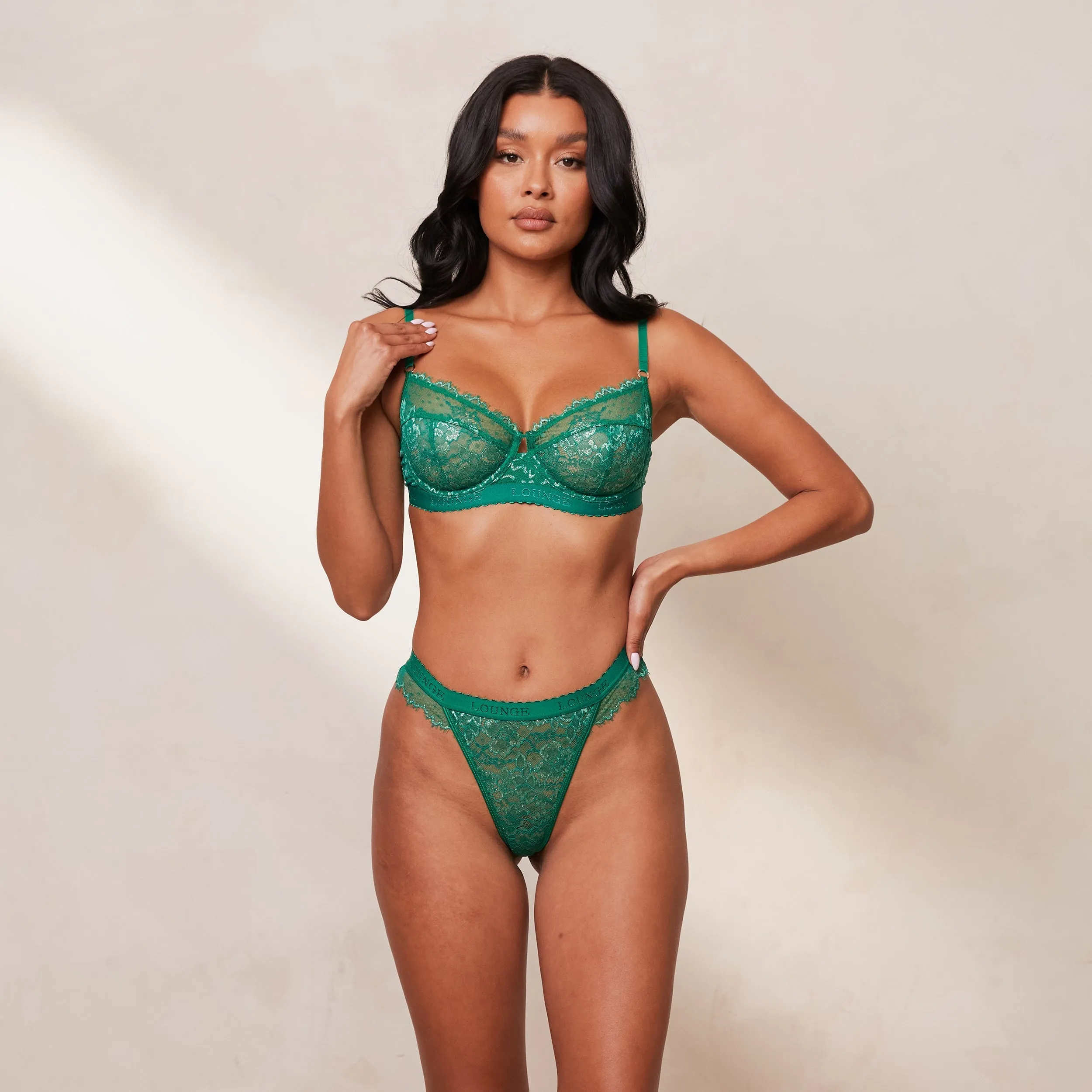 Desire Balcony Bra  - Emerald