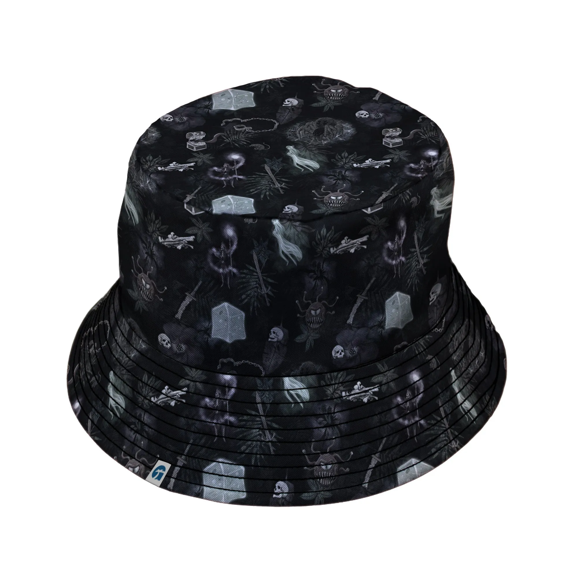 Dnd Dungeon Monsters Midnight Bucket Hat