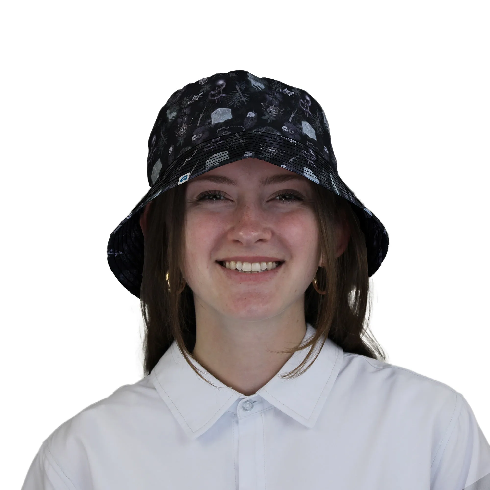 Dnd Dungeon Monsters Midnight Bucket Hat