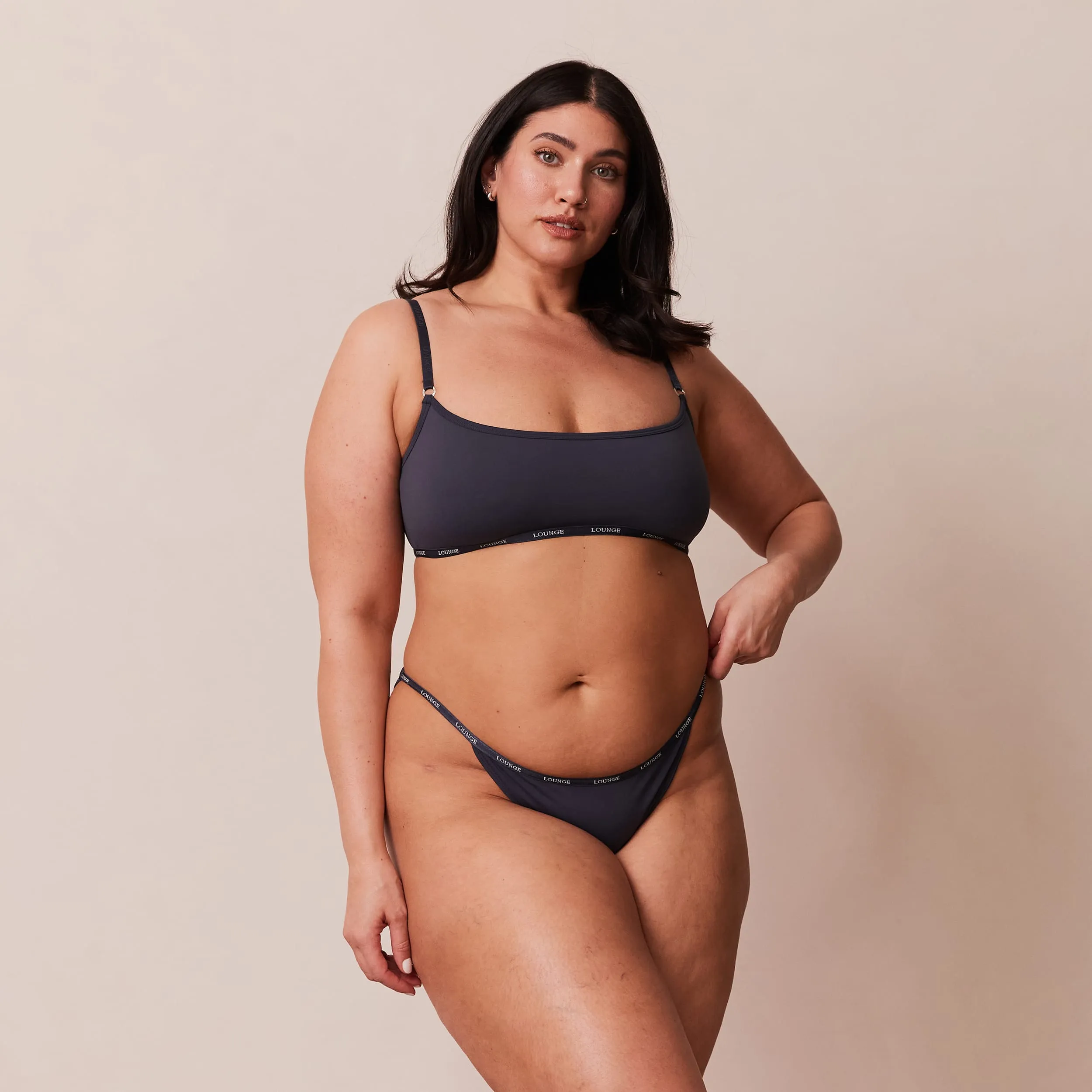 Essential Bralette  - Blue Charcoal