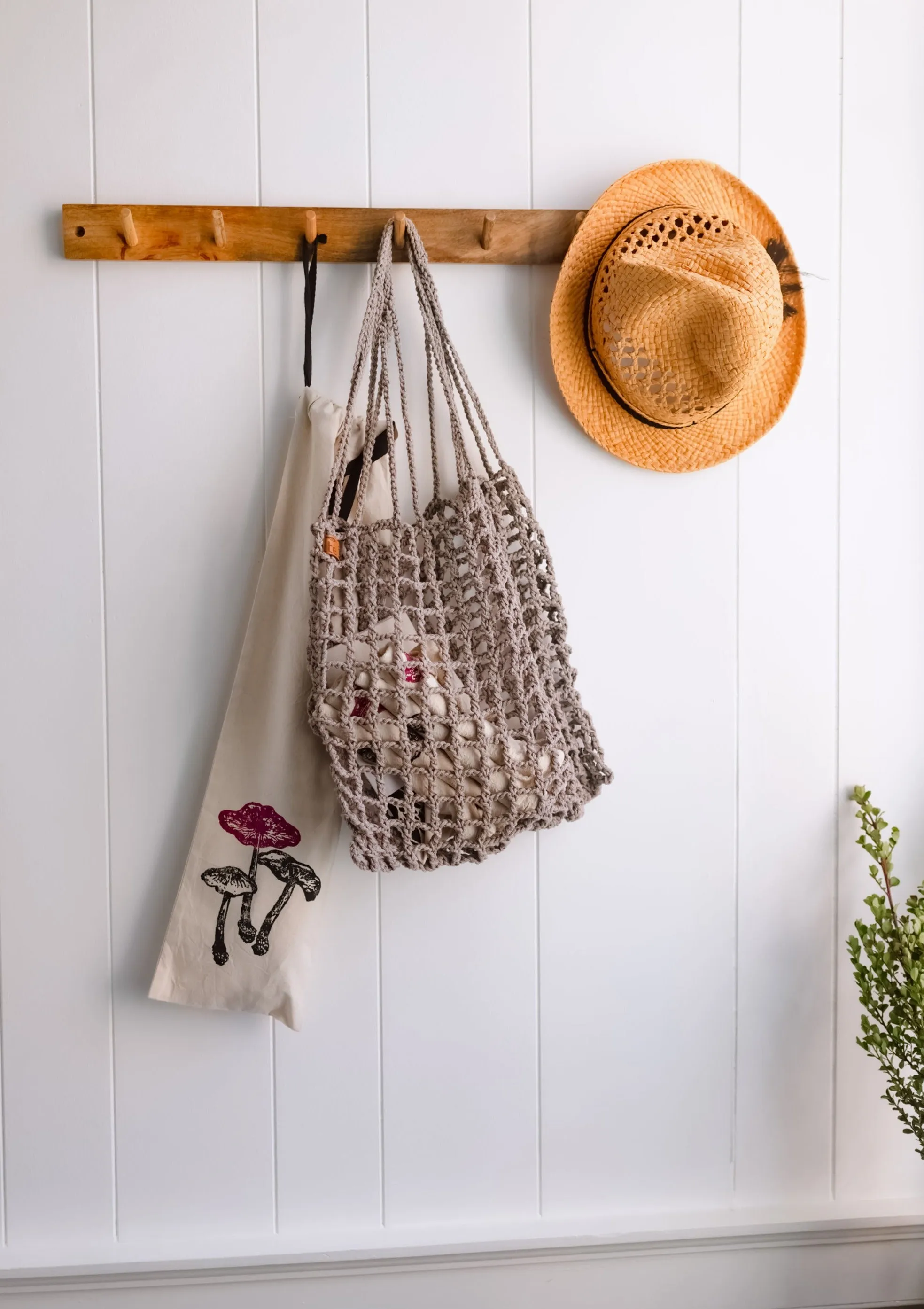 Hand-Crocheted Reusable Market Bags