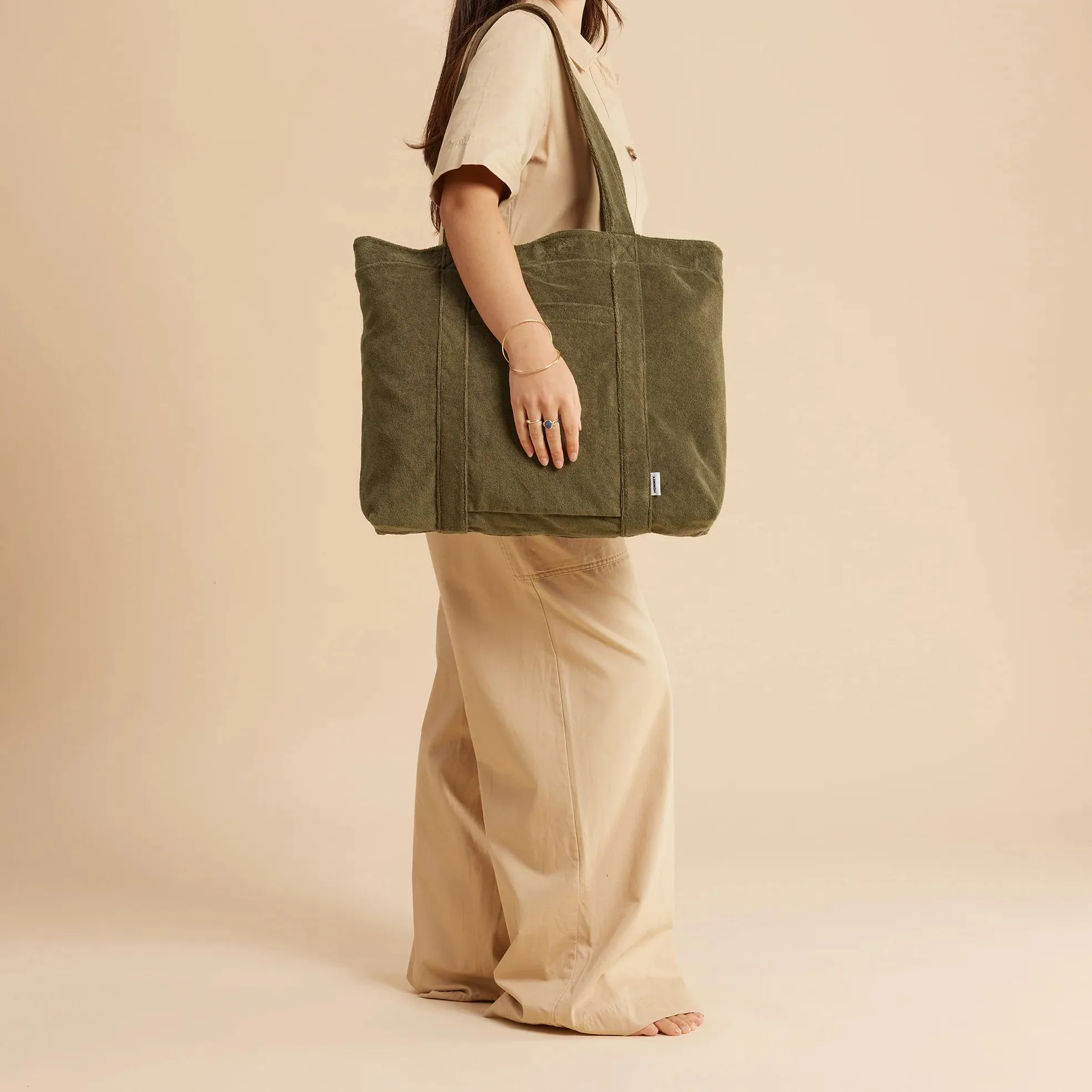 Hommey Terry Beach Bag - Bay Leaf