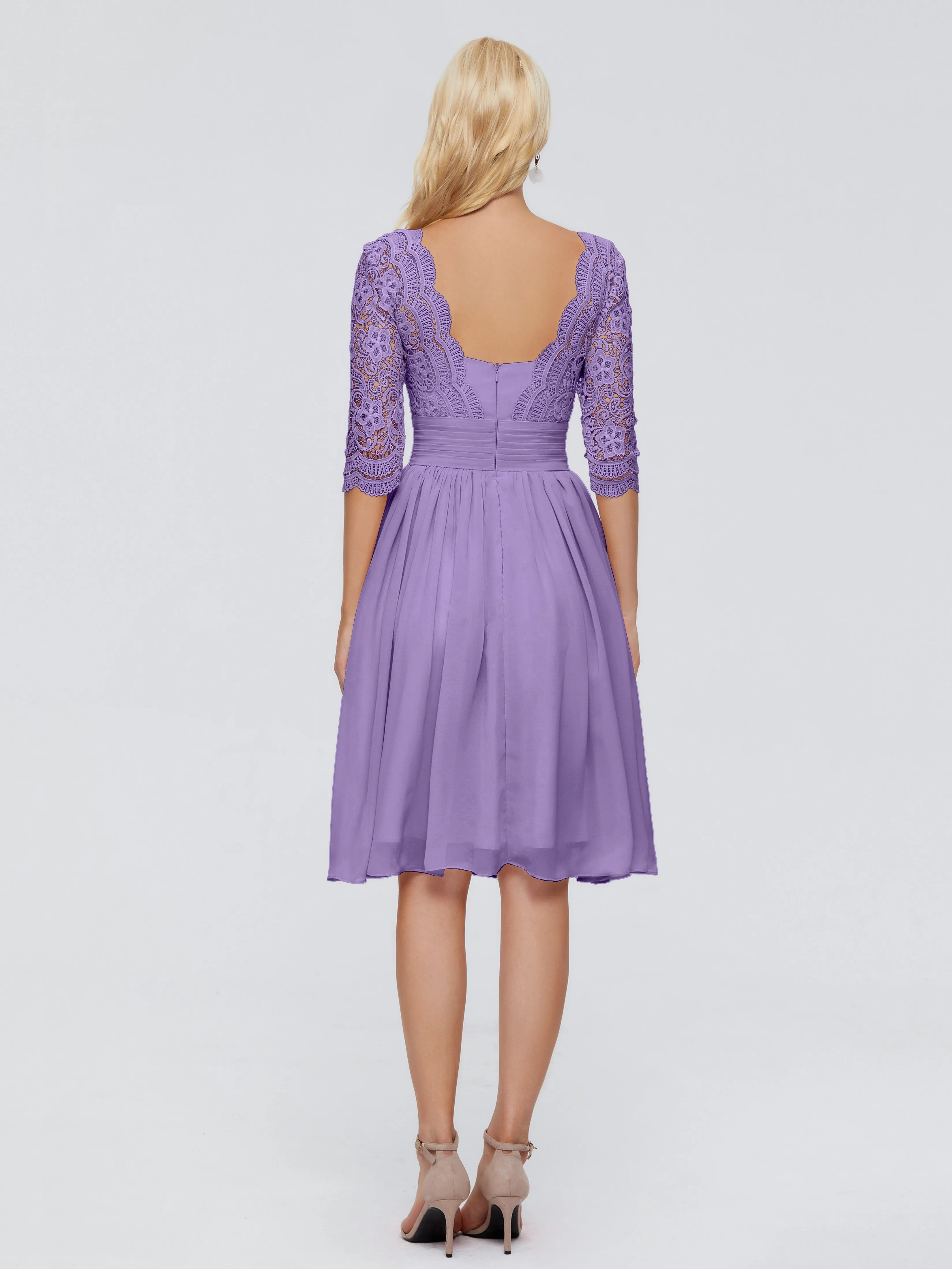 Jordyn Elegant V-neck Chiffon Bridesmaid Dresses