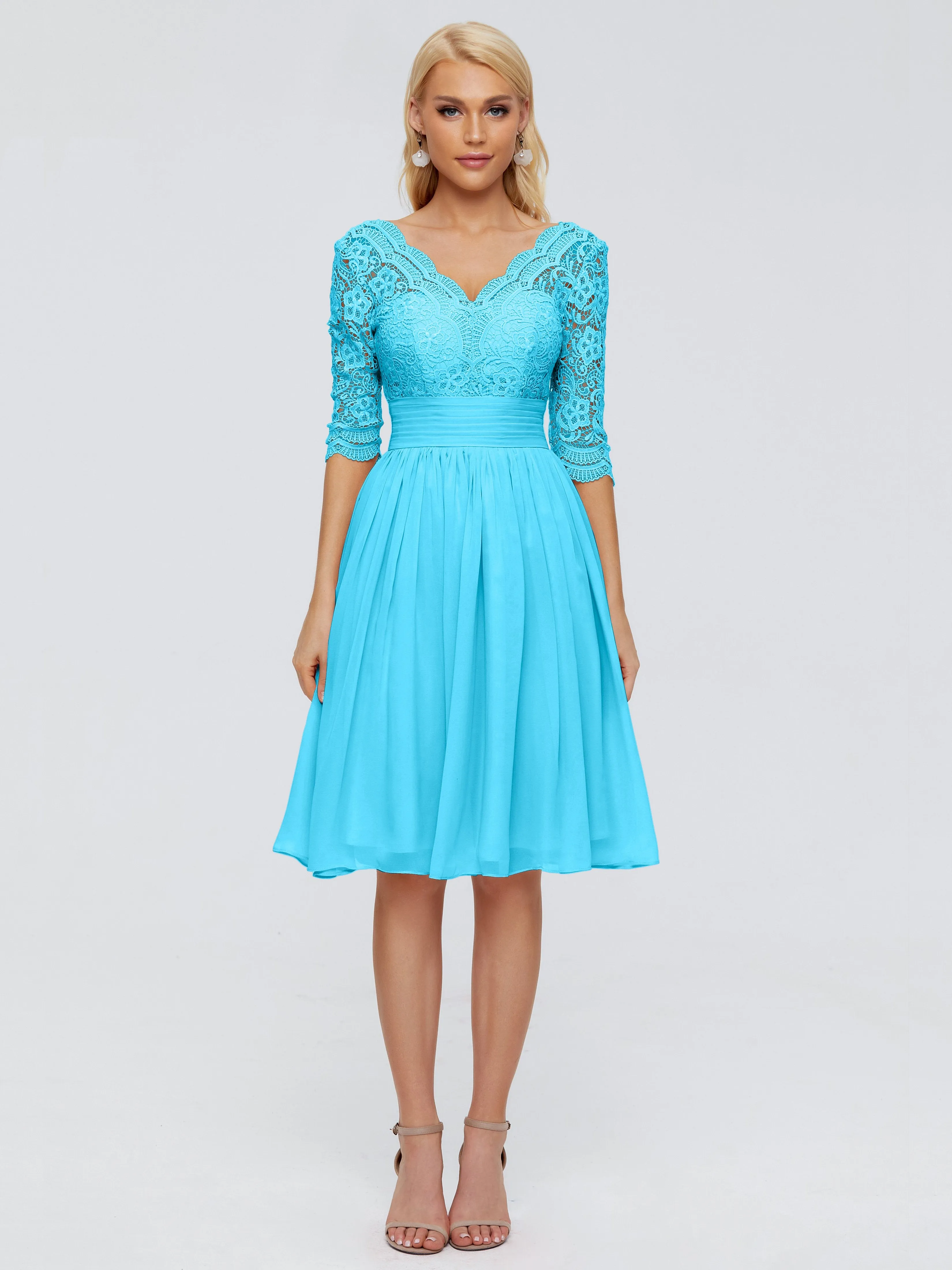 Jordyn Elegant V-neck Chiffon Bridesmaid Dresses