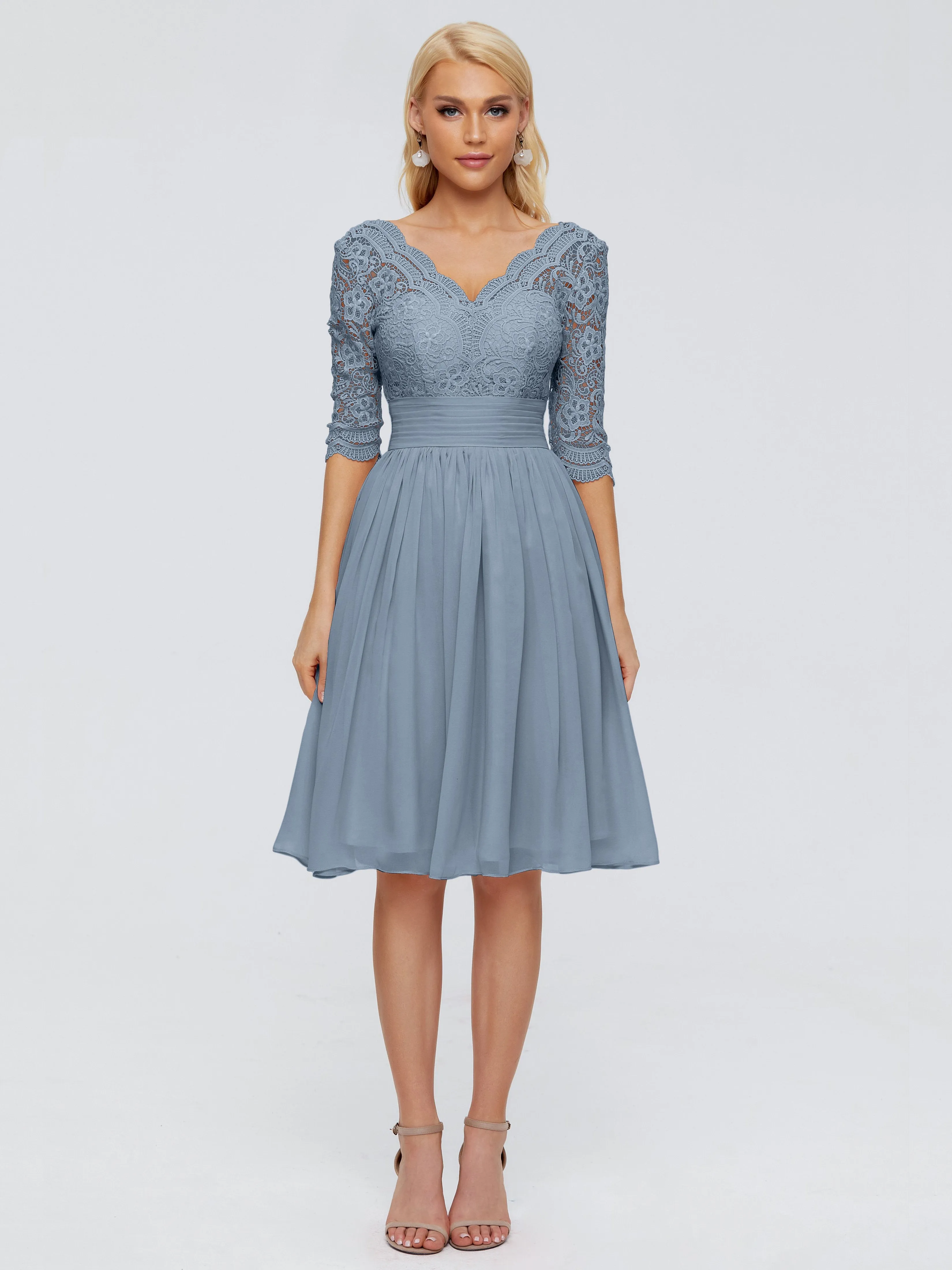 Jordyn Elegant V-neck Chiffon Bridesmaid Dresses