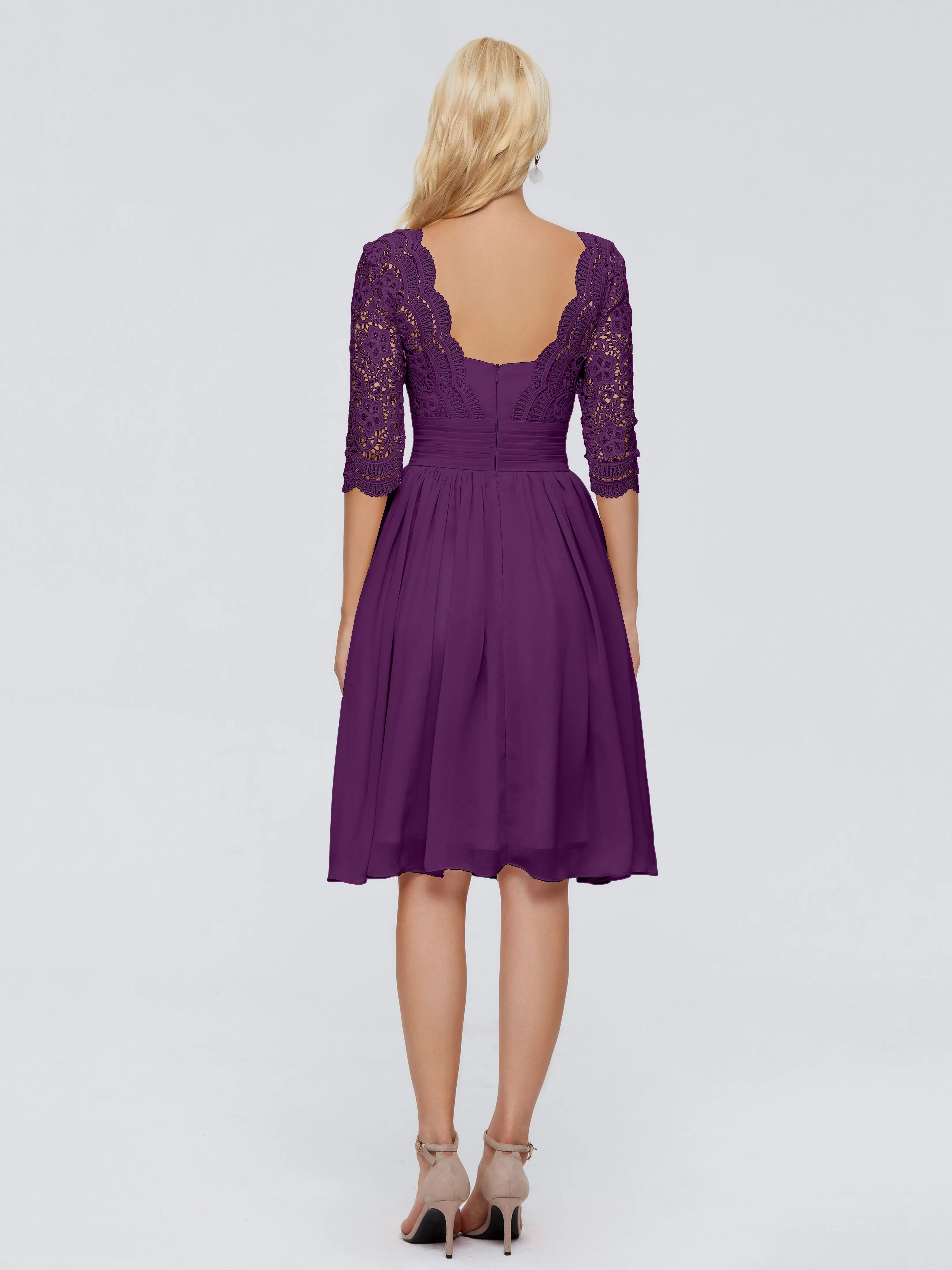 Jordyn Elegant V-neck Chiffon Bridesmaid Dresses