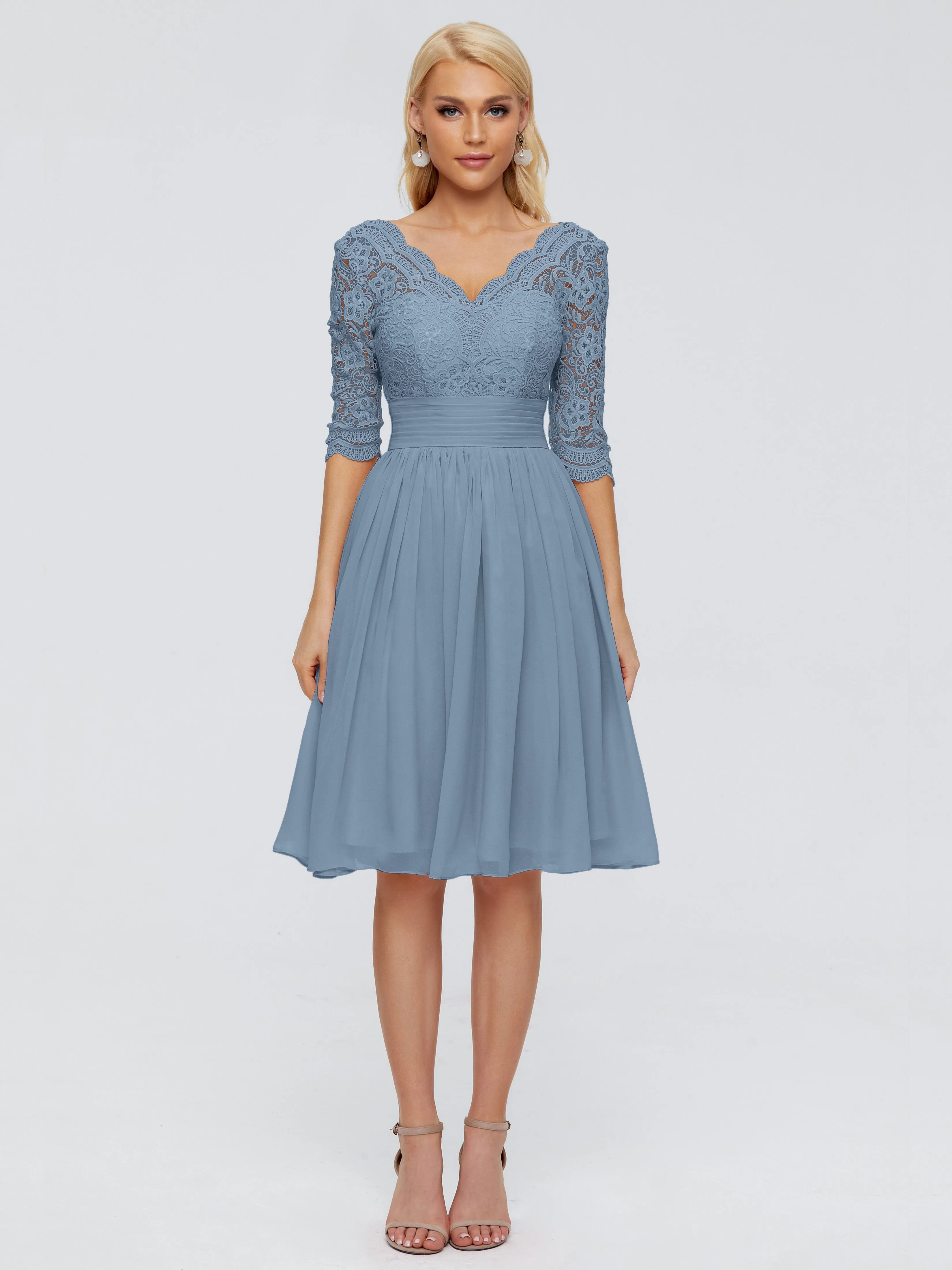 Jordyn Elegant V-neck Chiffon Bridesmaid Dresses