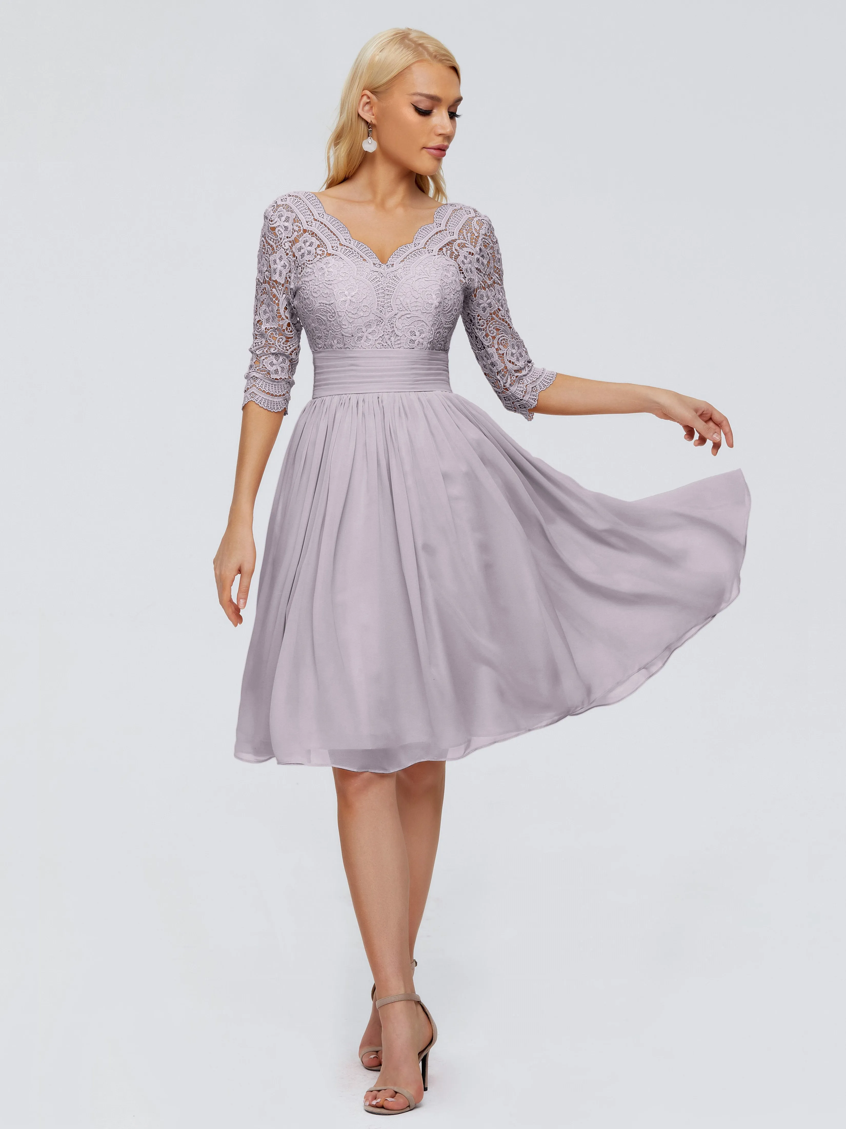 Jordyn Elegant V-neck Chiffon Bridesmaid Dresses