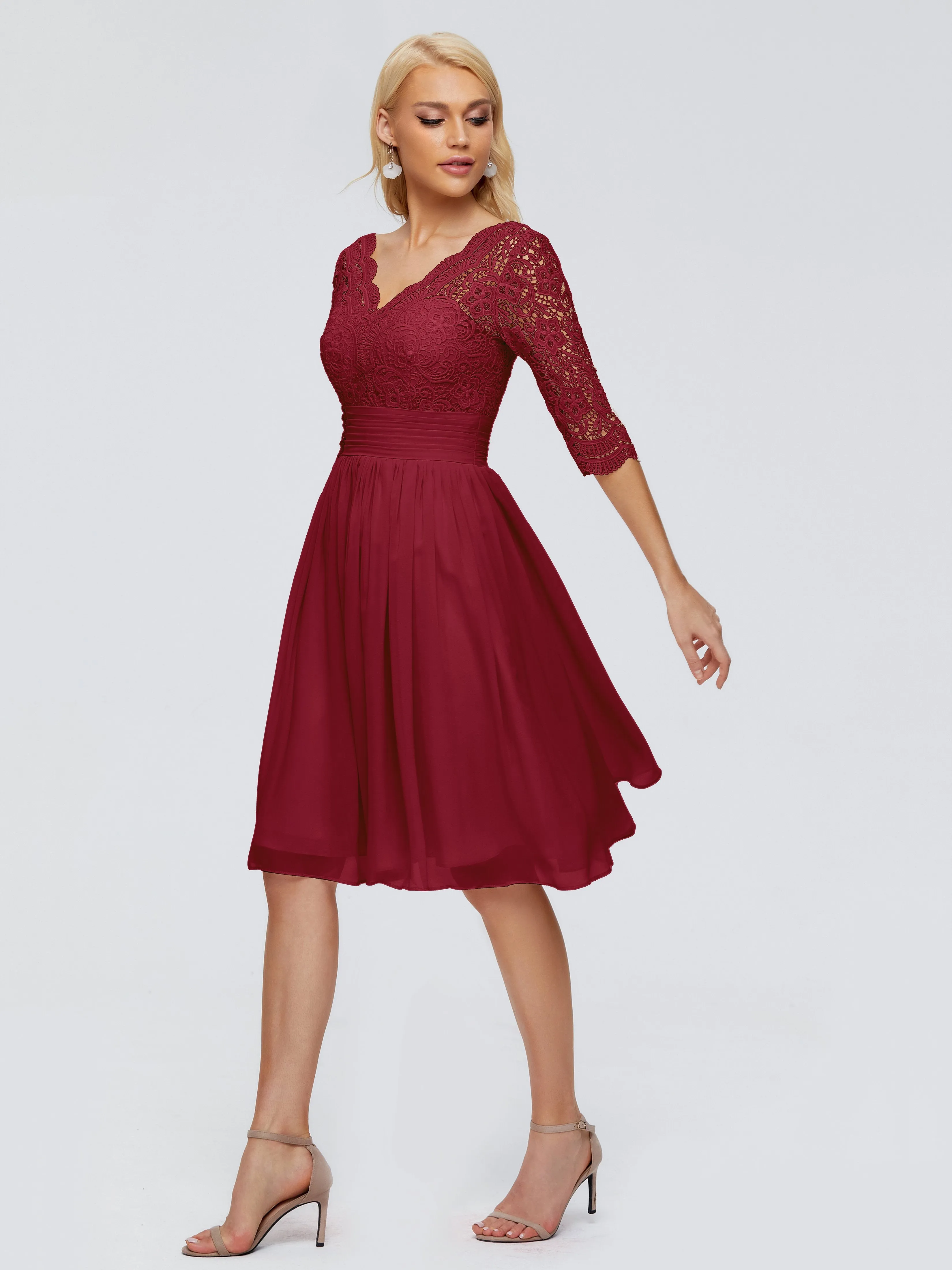 Jordyn Elegant V-neck Chiffon Bridesmaid Dresses