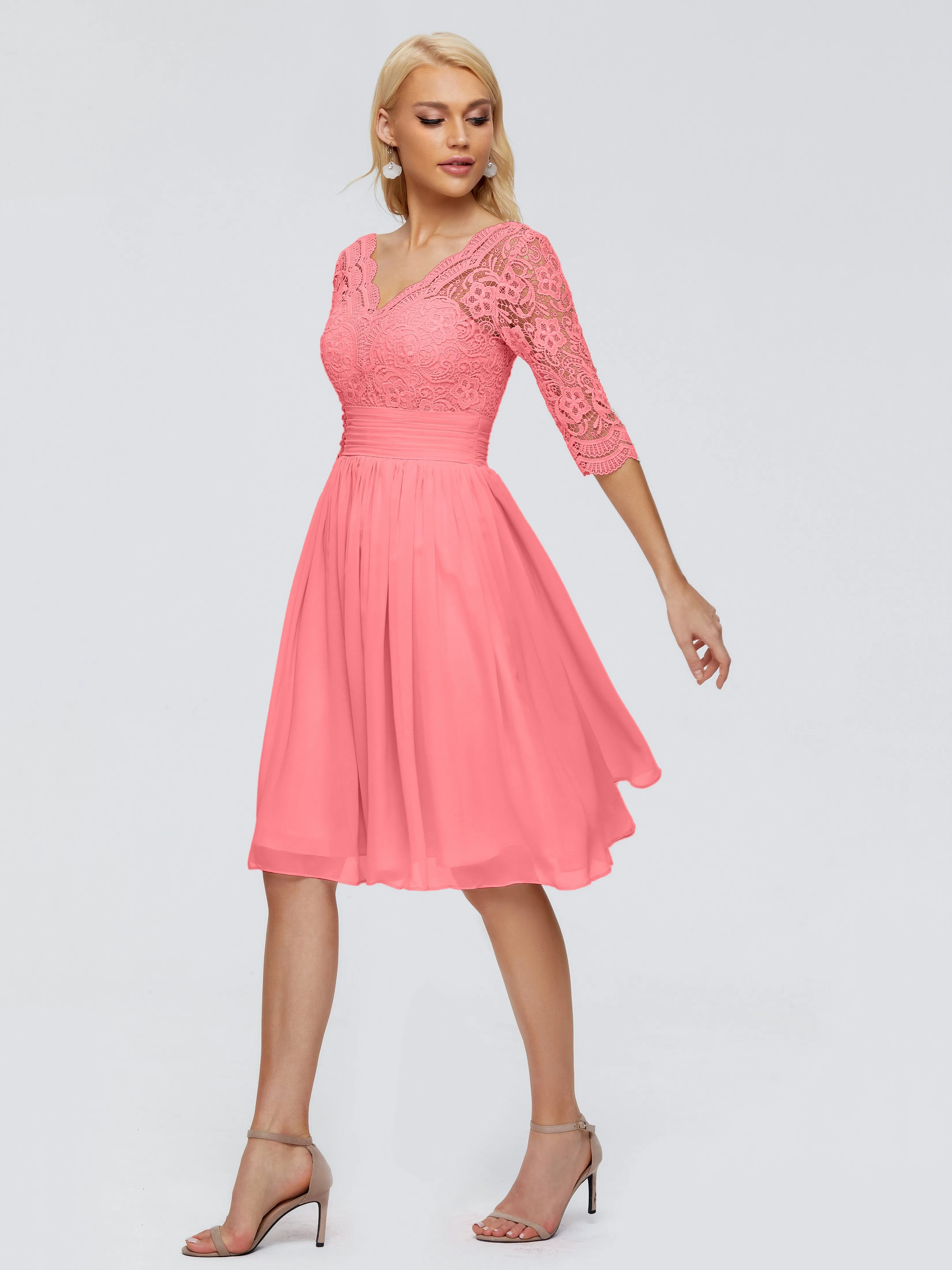 Jordyn Elegant V-neck Chiffon Bridesmaid Dresses