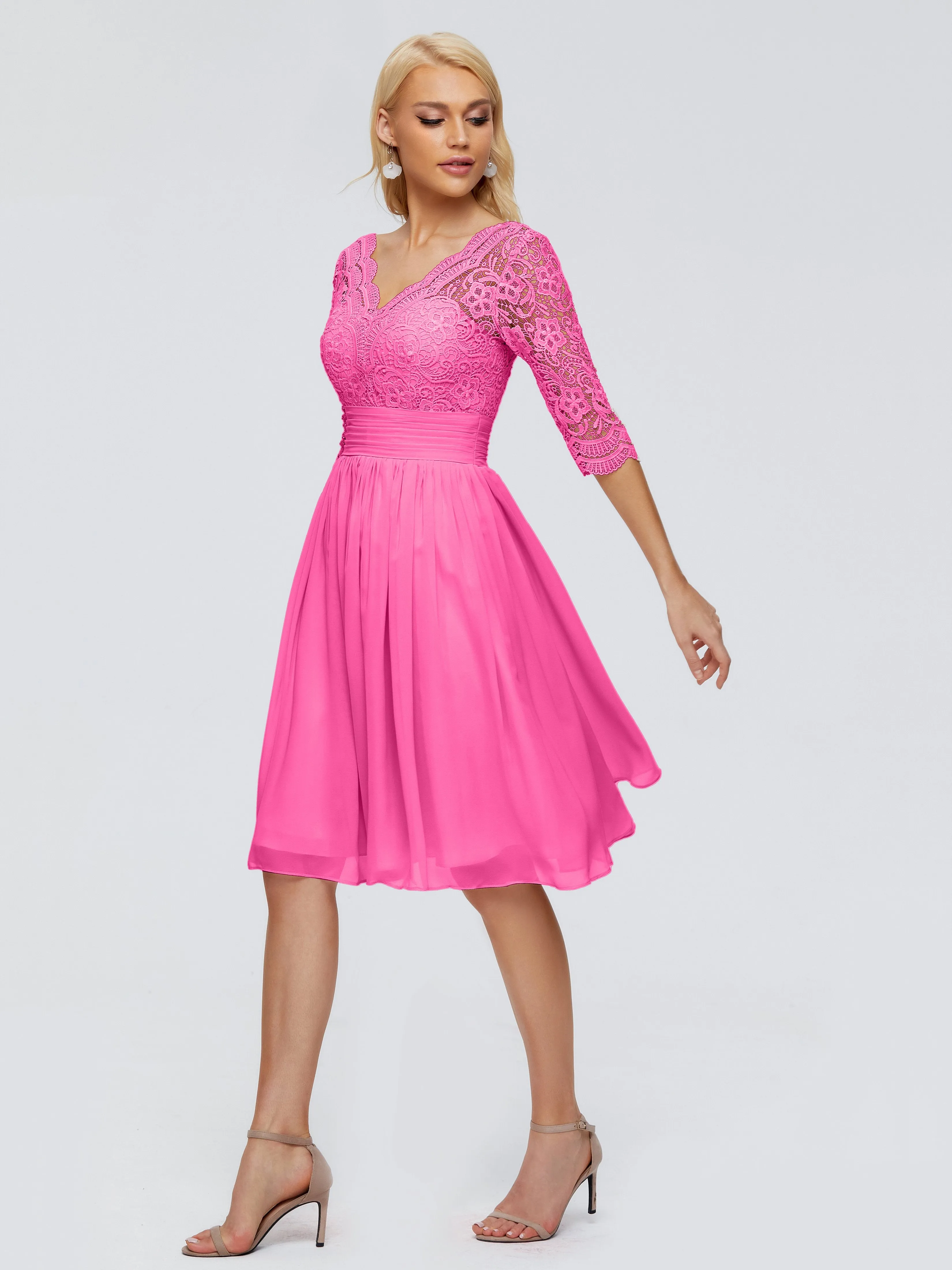 Jordyn Elegant V-neck Chiffon Bridesmaid Dresses