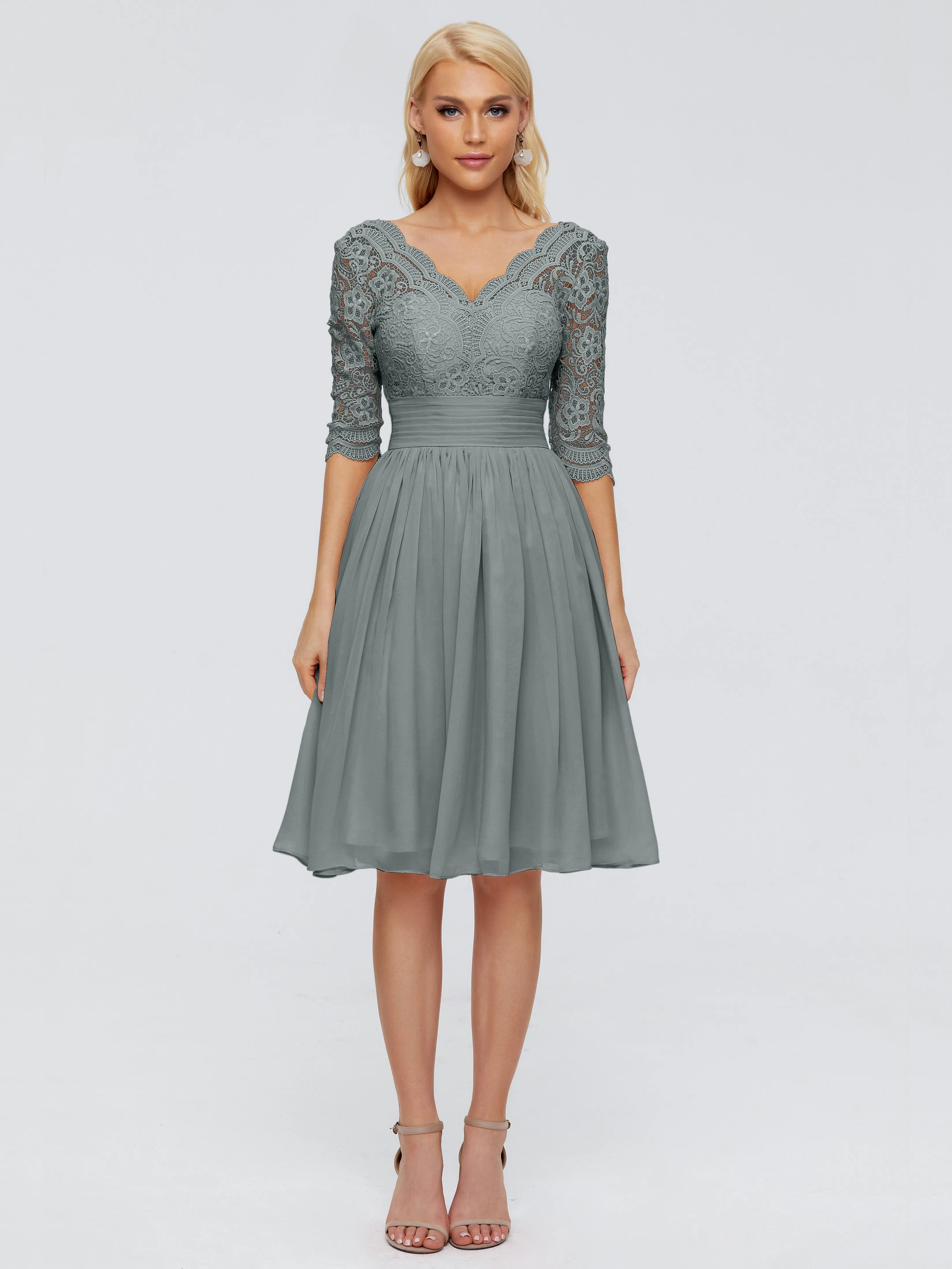 Jordyn Elegant V-neck Chiffon Bridesmaid Dresses