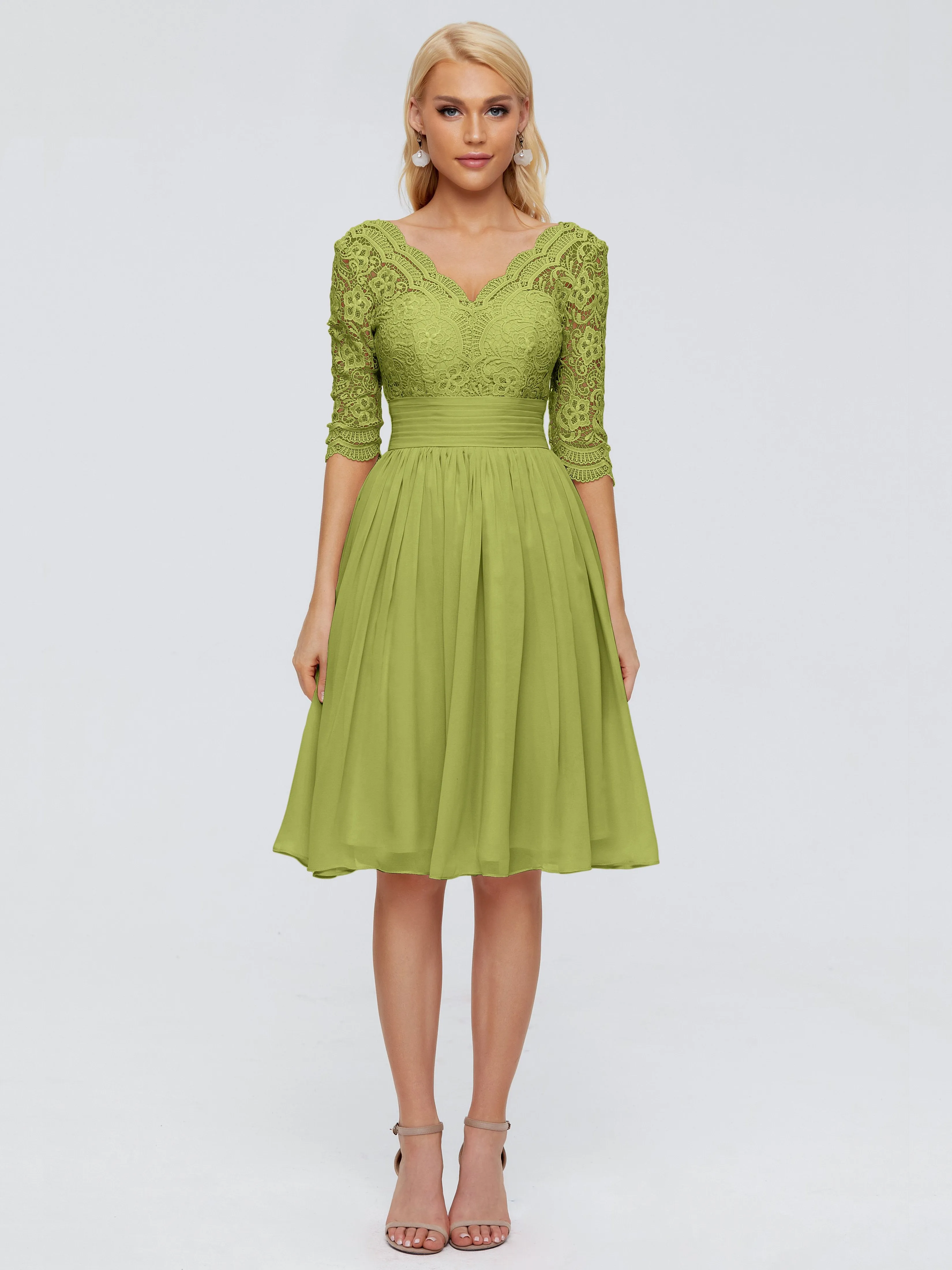 Jordyn Elegant V-neck Chiffon Bridesmaid Dresses