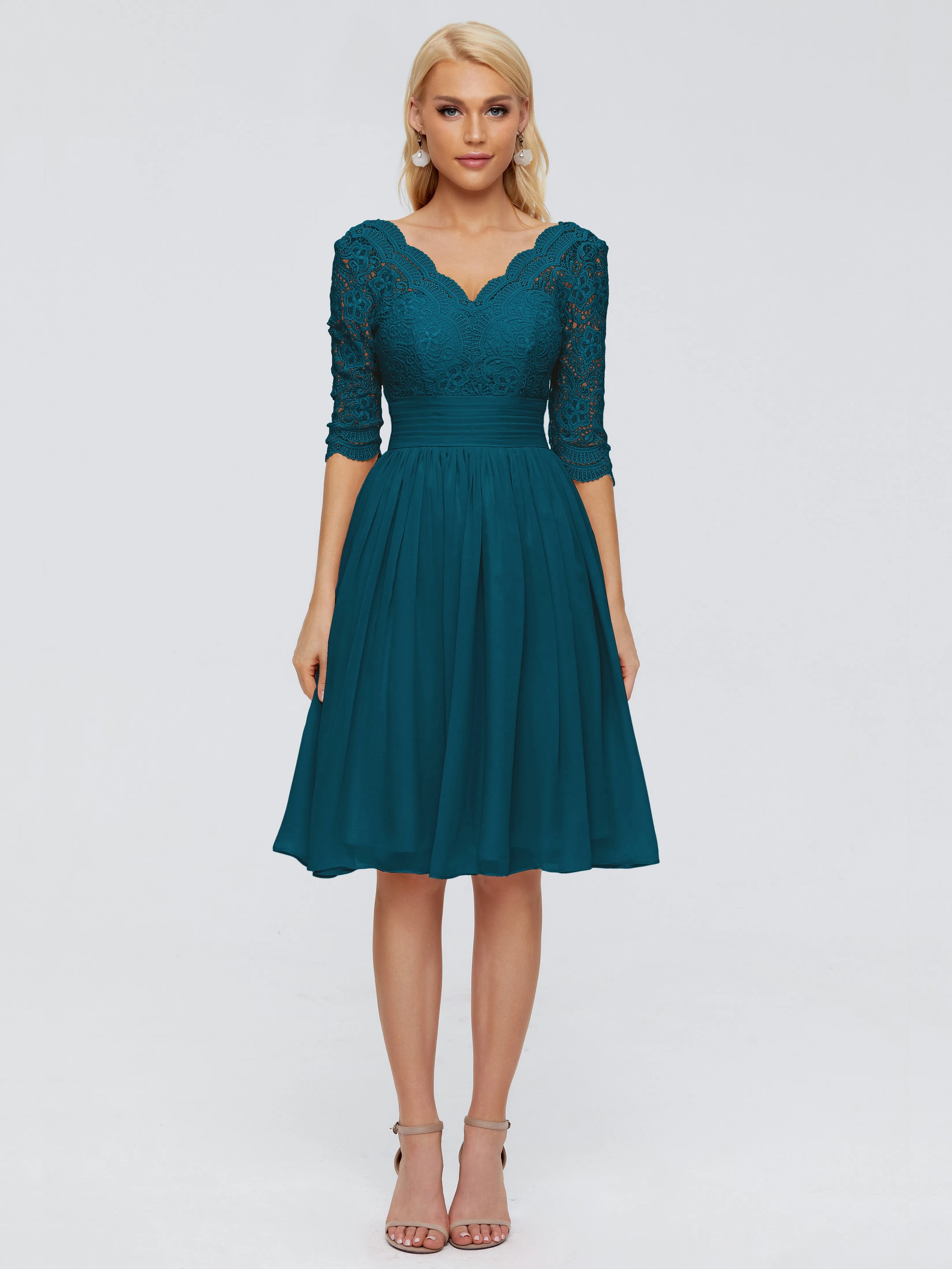 Jordyn Elegant V-neck Chiffon Bridesmaid Dresses