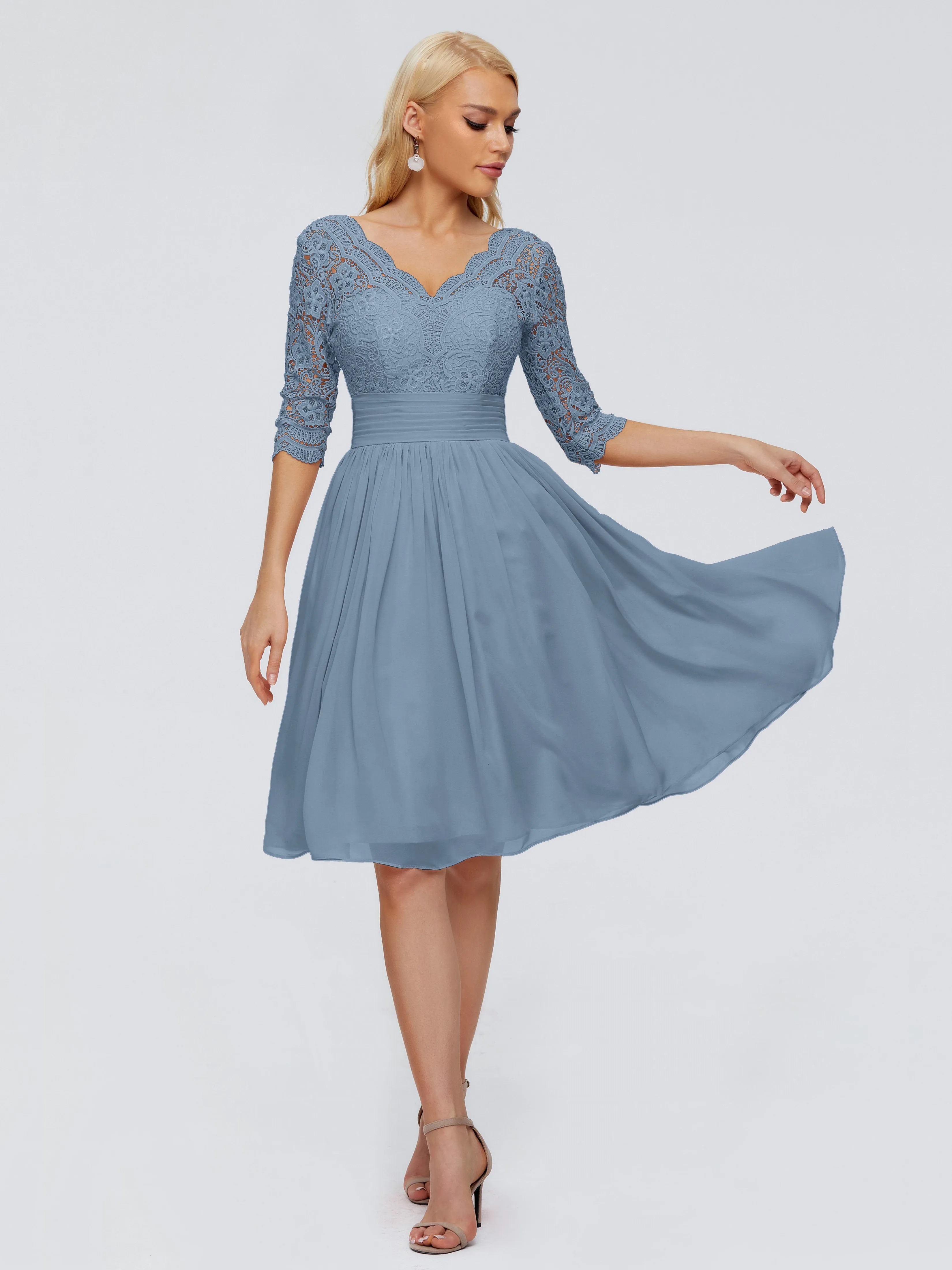 Jordyn Elegant V-neck Chiffon Bridesmaid Dresses