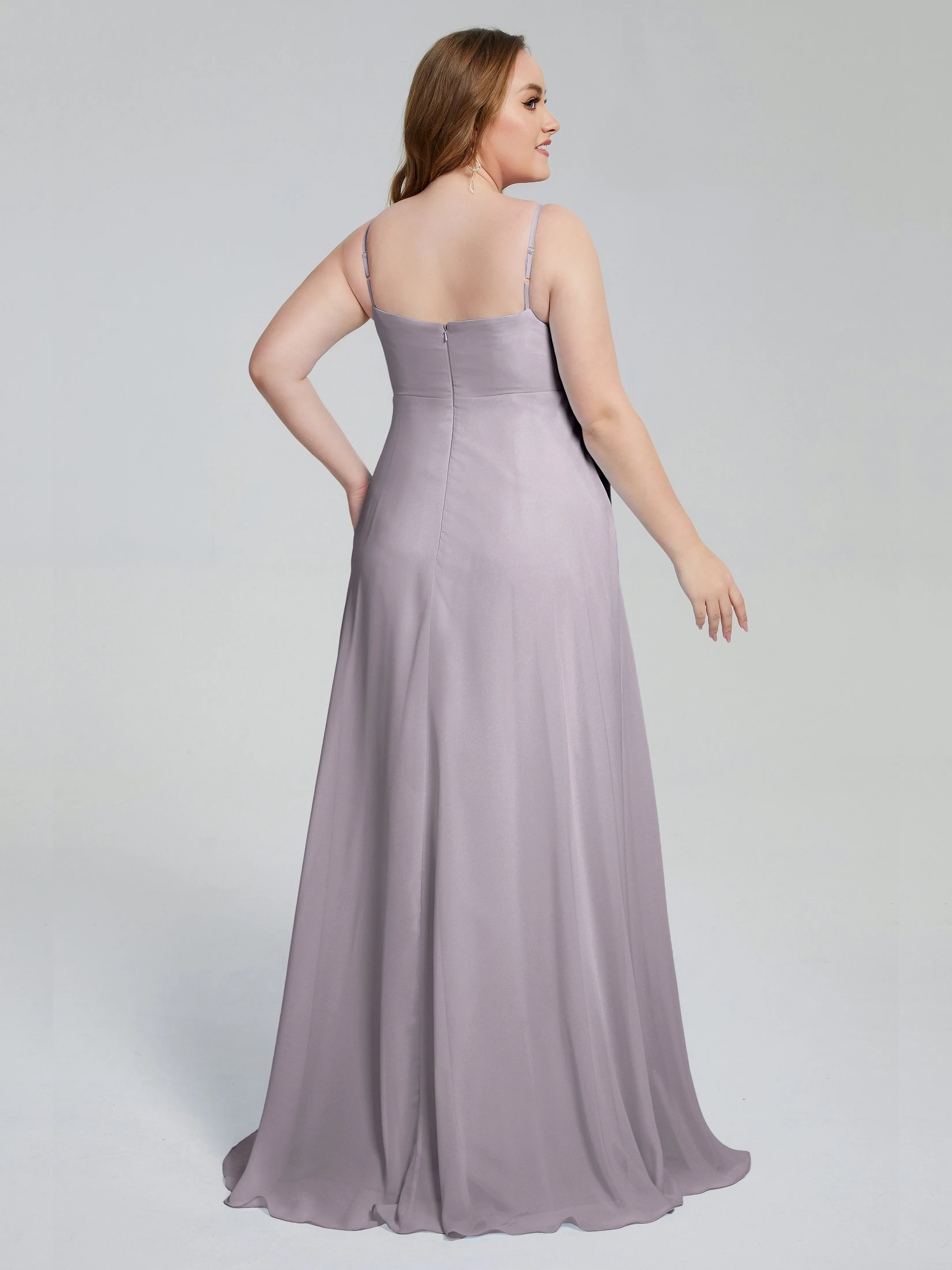 Mariah Elegant Sweep Train Plus Size Bridesmaid Dresses