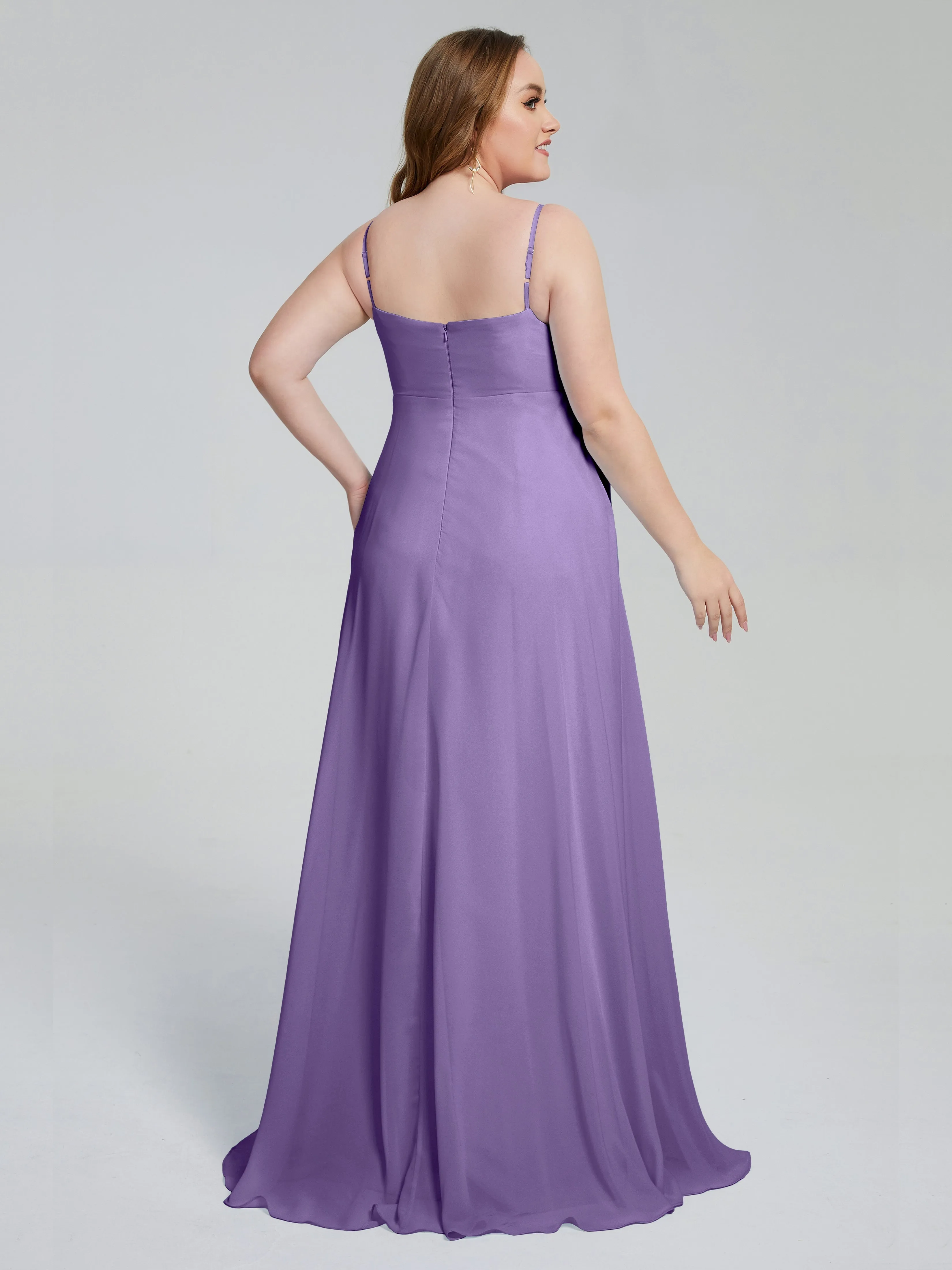 Mariah Elegant Sweep Train Plus Size Bridesmaid Dresses