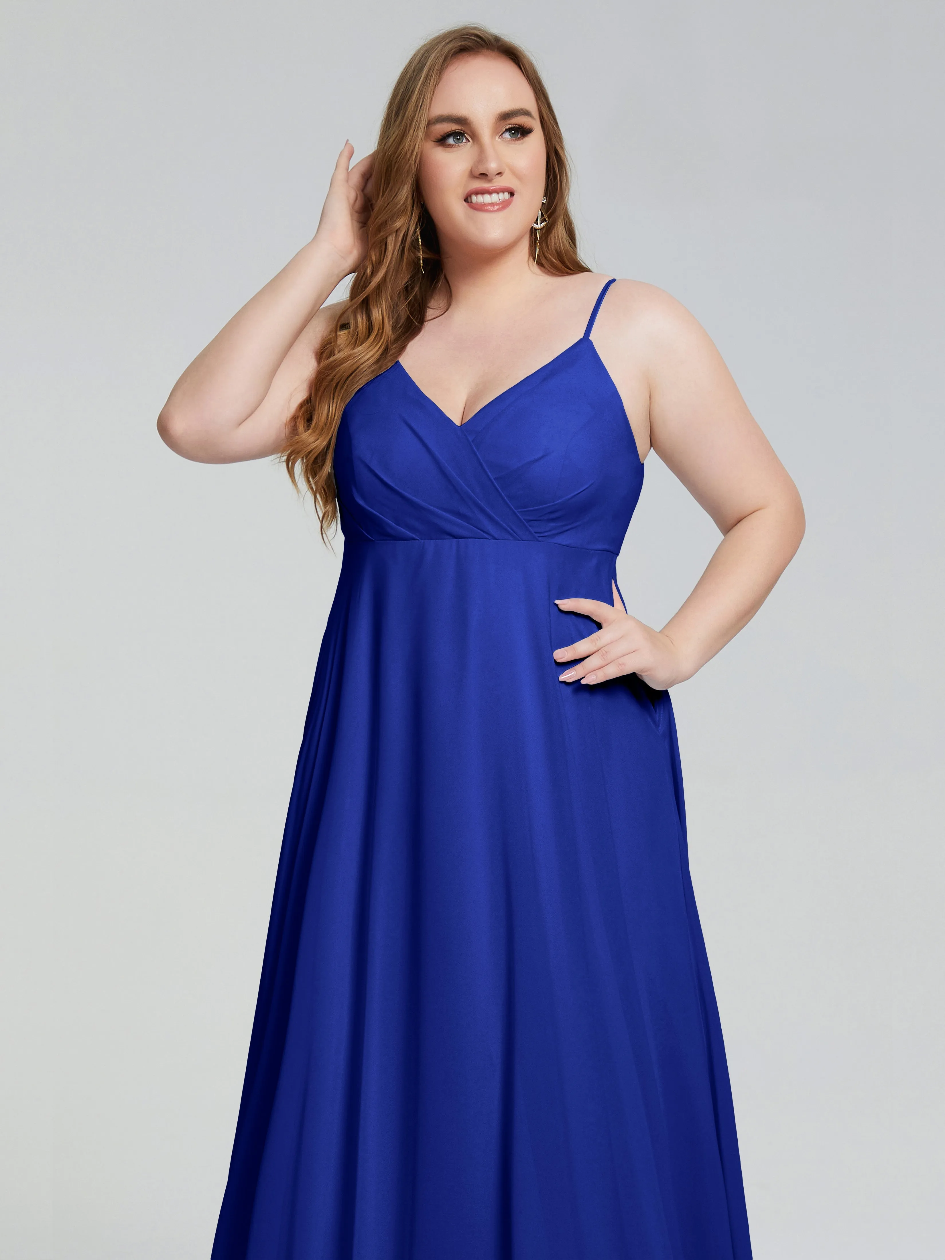 Mariah Elegant Sweep Train Plus Size Bridesmaid Dresses