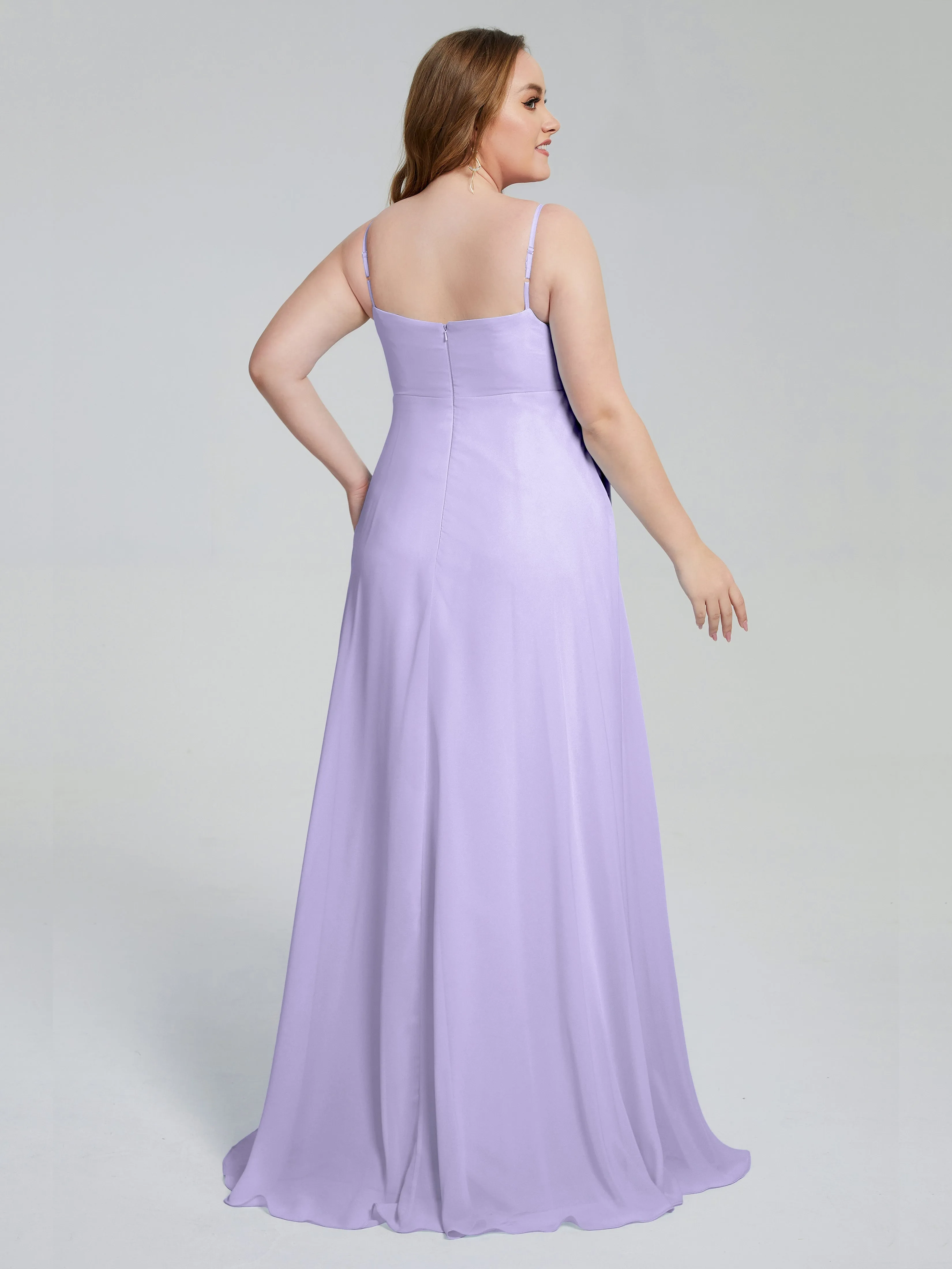 Mariah Elegant Sweep Train Plus Size Bridesmaid Dresses