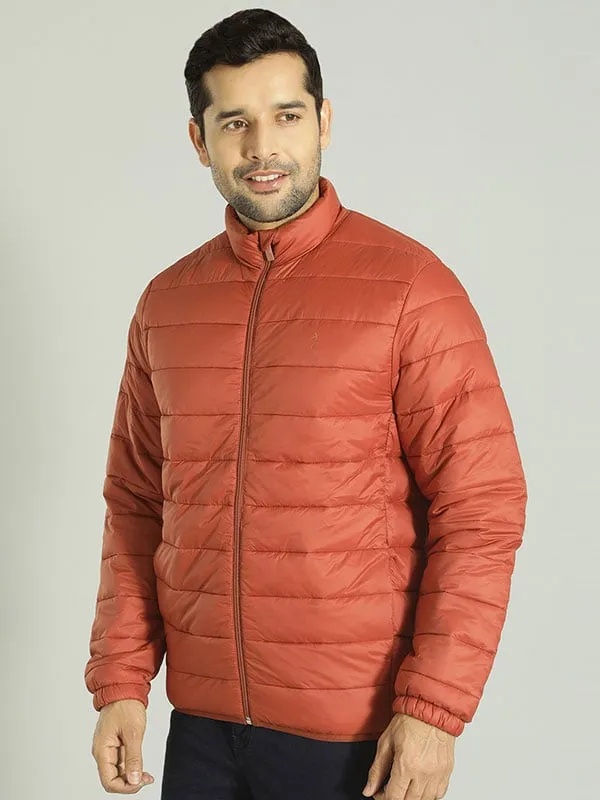 Men Solid Full Sleeve Puffer Jacket