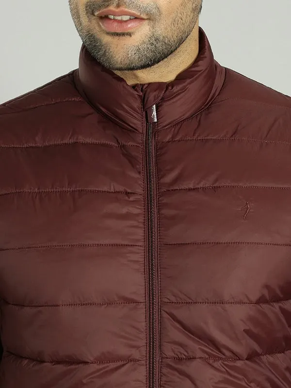 Men Solid Full Sleeve Puffer Jacket