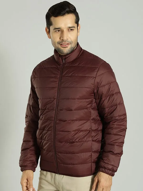 Men Solid Full Sleeve Puffer Jacket