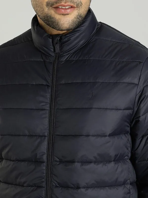 Men Solid Full Sleeve Puffer Jacket