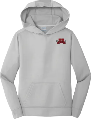 Mercer Arrows Youth Performance Fleece Pullover Hooded Sweatshirt