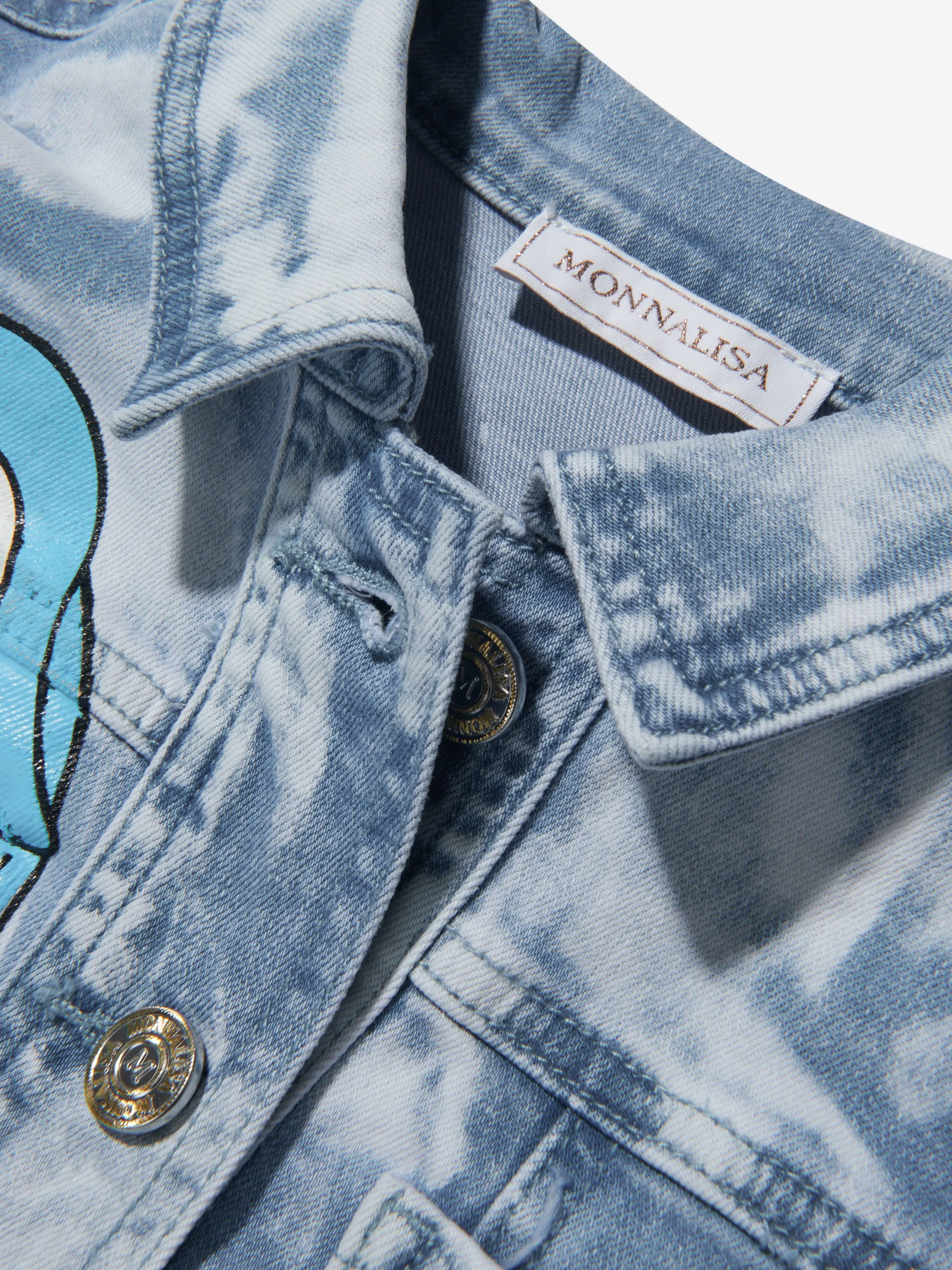 Monnalisa Girls Cotton Lola Bunny Denim Jacket