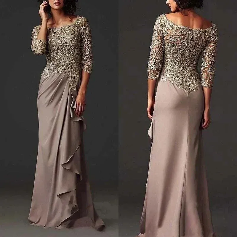 Mother Of The Bride Dresses - Elegant Brown Evening Gown 2024 - USA