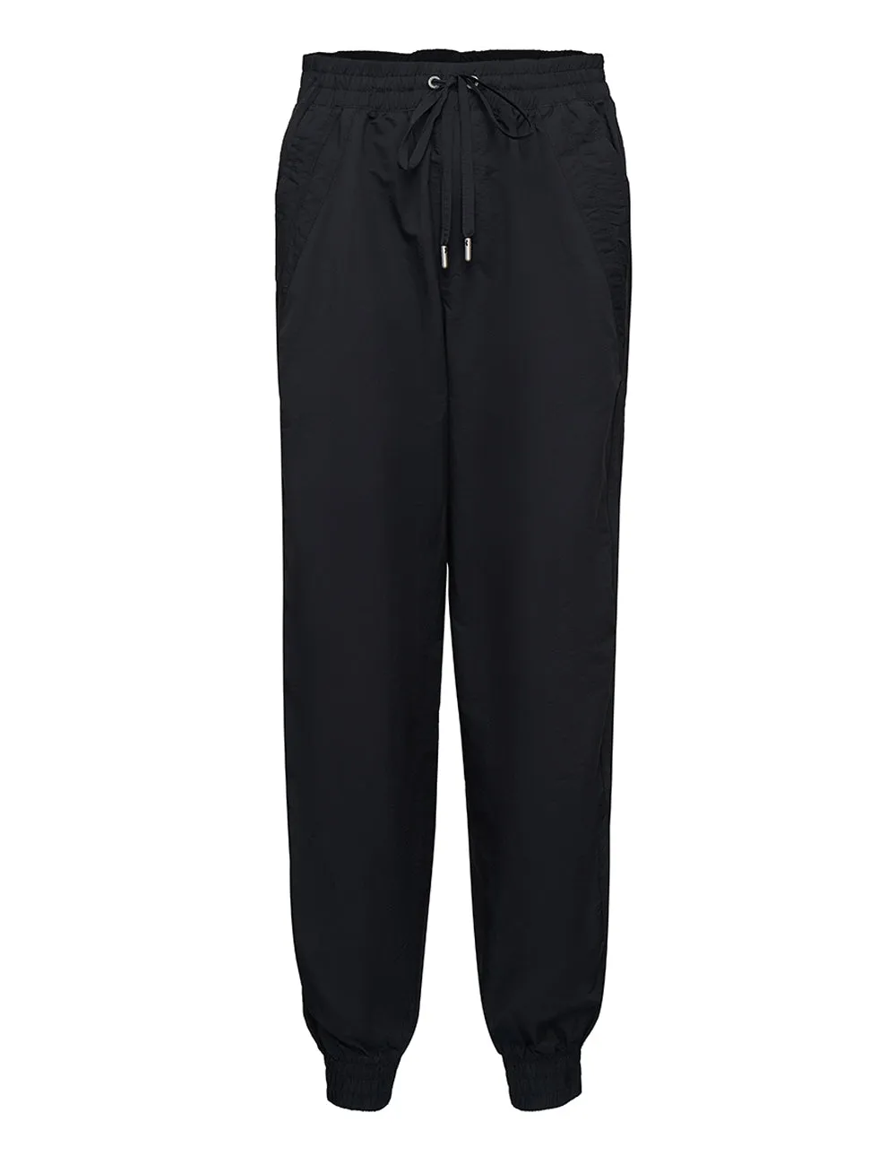 Nylon Pull On Tie Waist Side Stitch Jogger