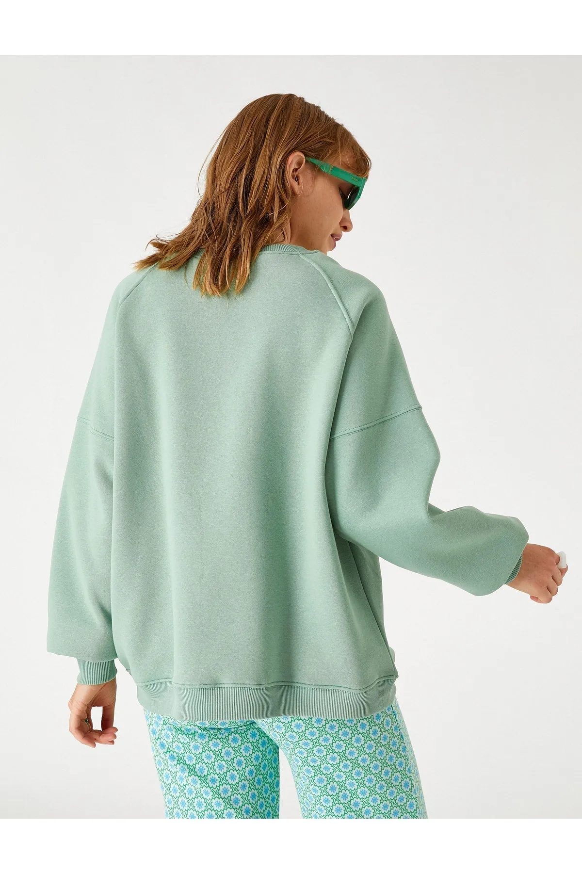 Oversized Crew Neck Sweatshirt - Koton