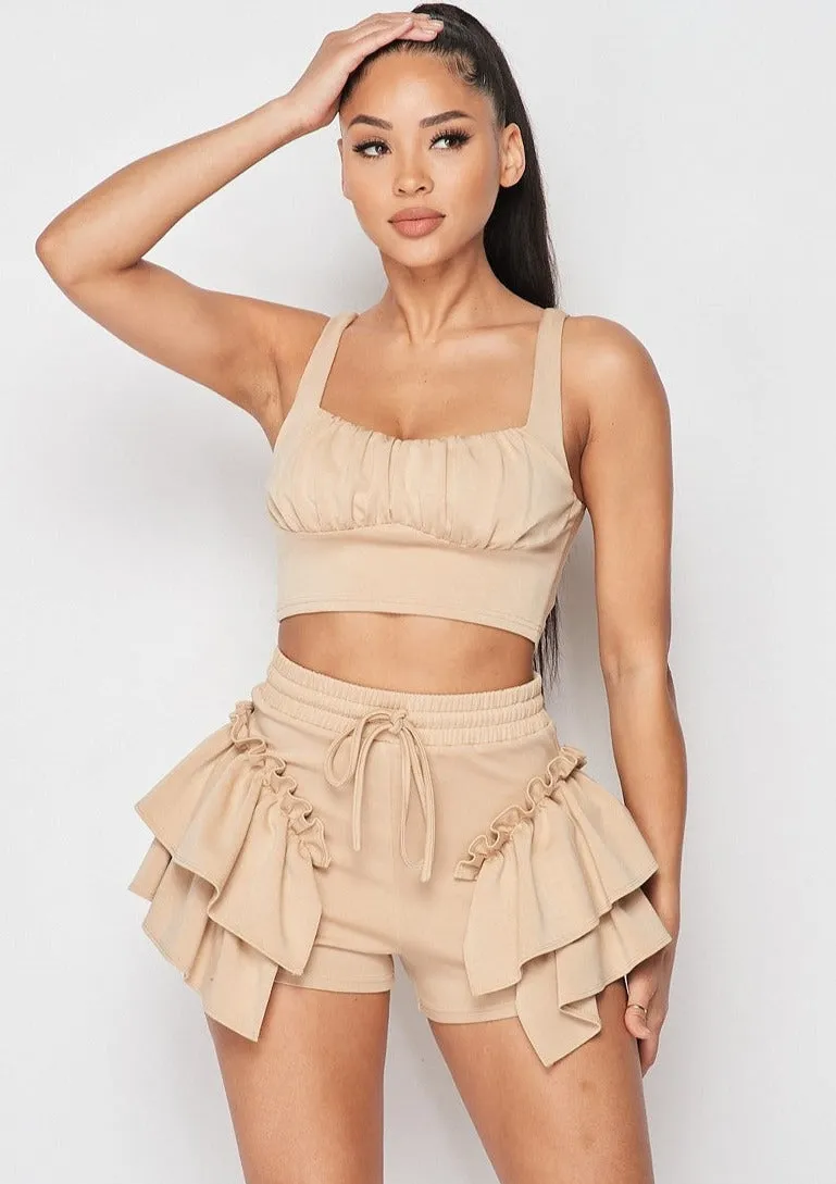 Paran Ruffles And Frills Matching Set