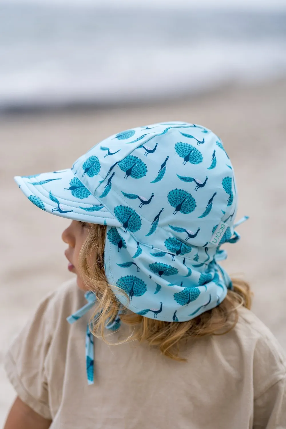 Peacock Swim Flap Cap